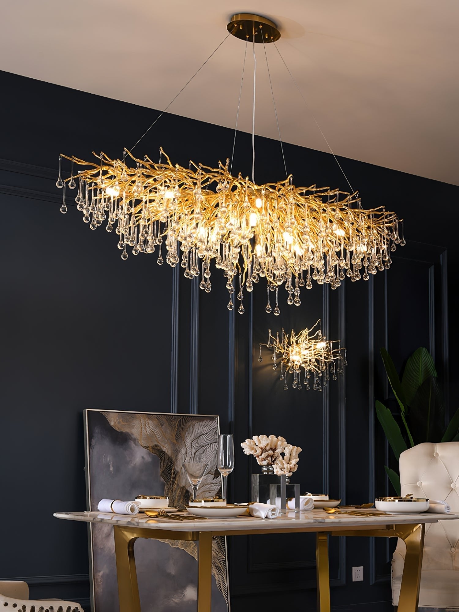 Draven Postmodern Luxury Crystal Chandelier-Neutral Decor