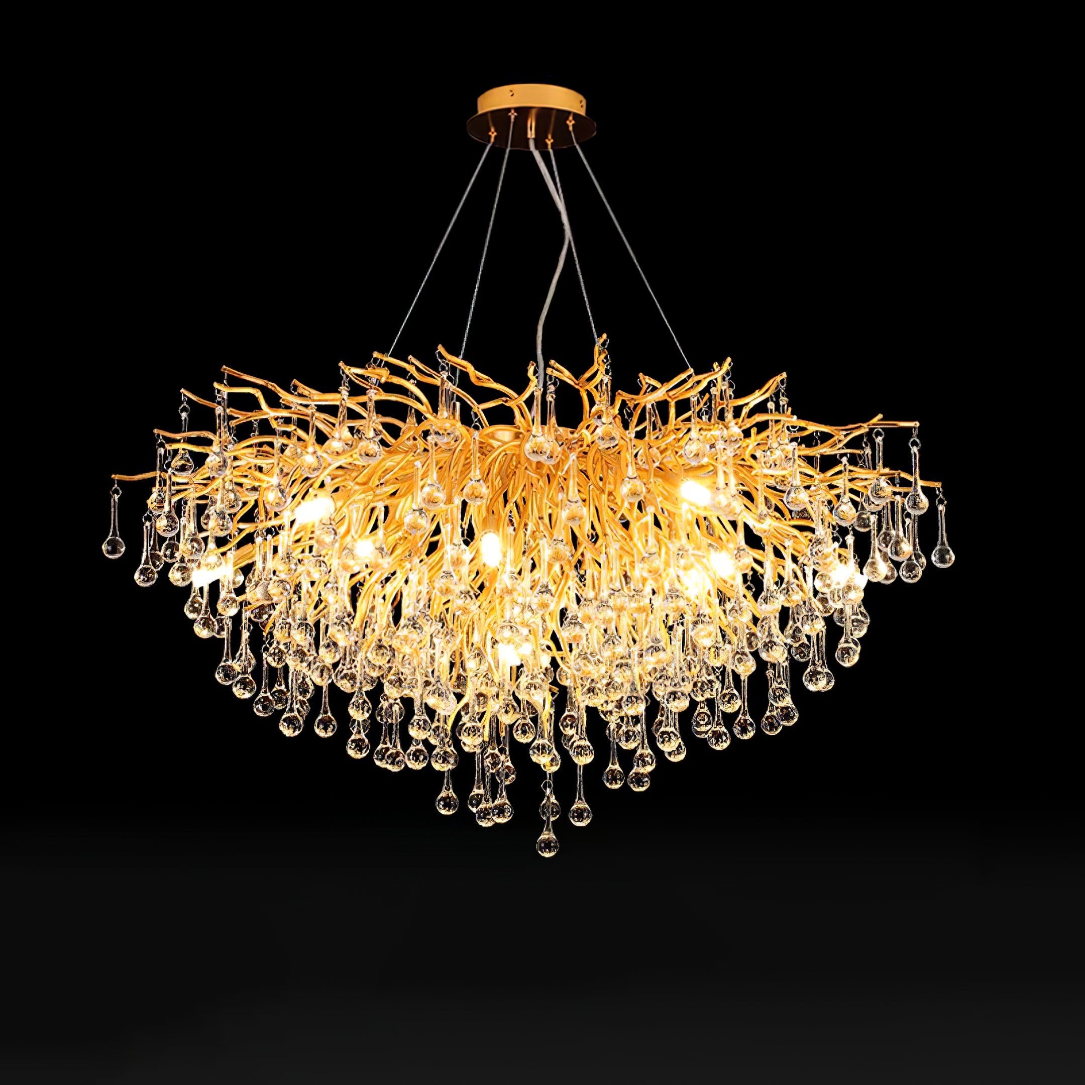 Draven Postmodern Luxury Crystal Chandelier-Neutral Decor
