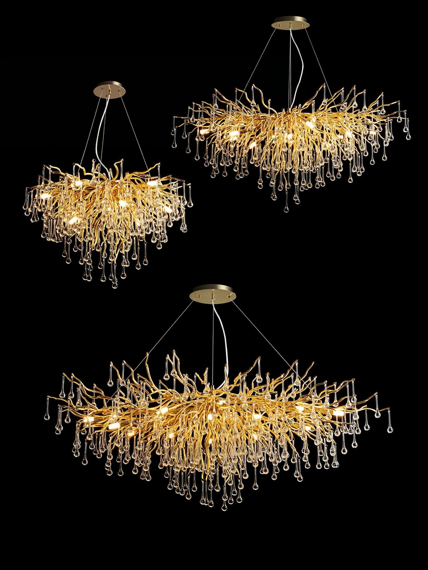 Draven Postmodern Luxury Crystal Chandelier-Neutral Decor