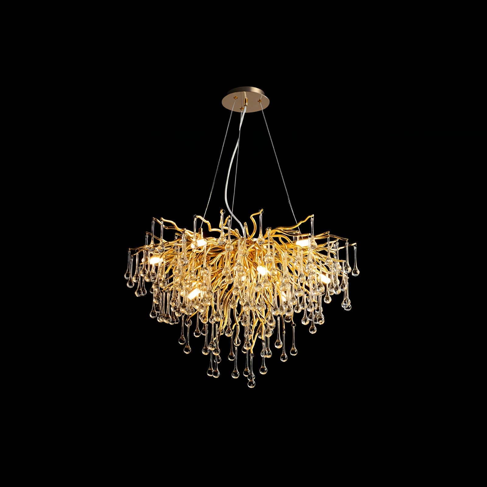 Draven Postmodern Luxury Crystal Chandelier-Neutral Decor