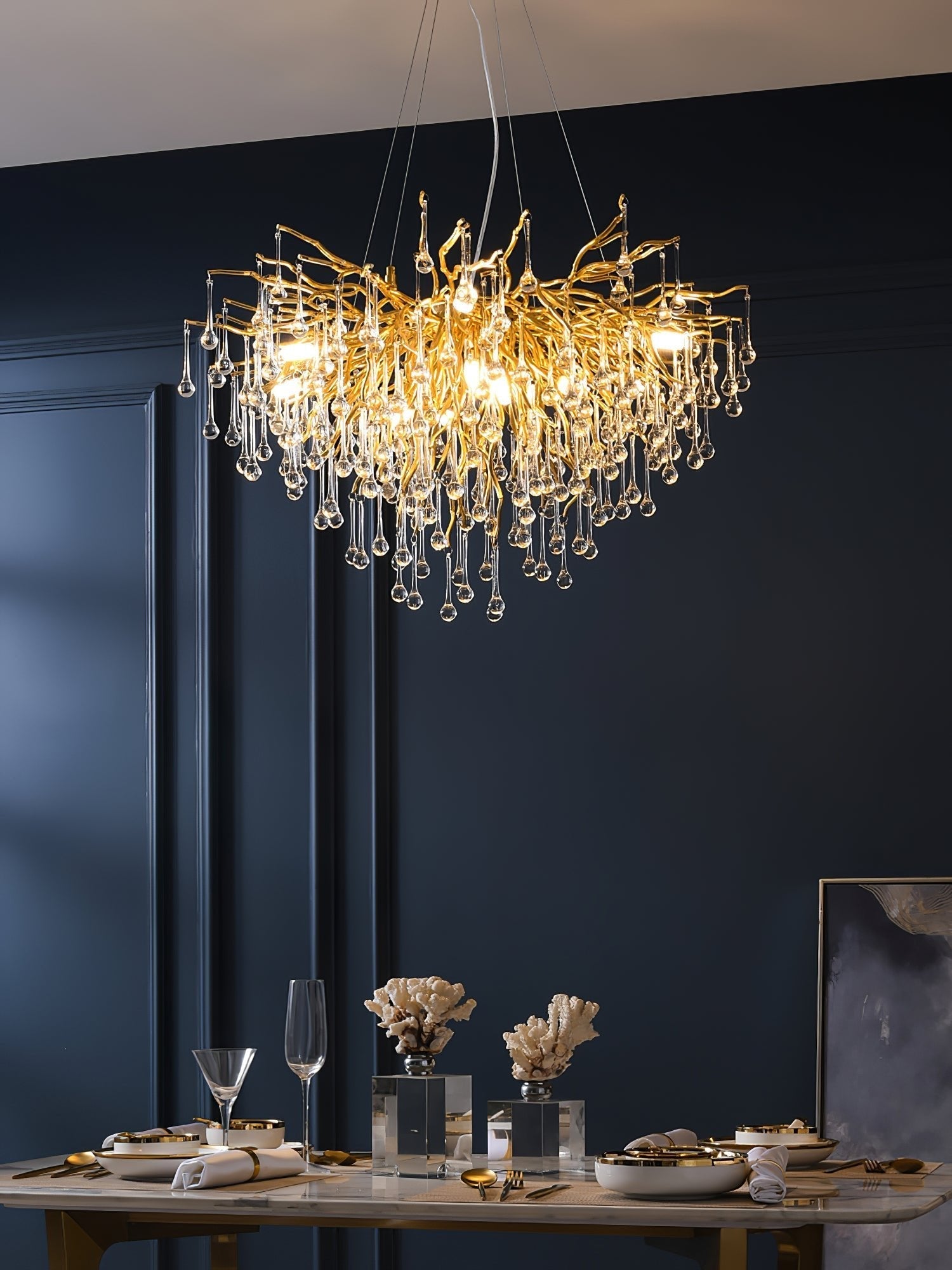 Draven Postmodern Luxury Crystal Chandelier-Neutral Decor