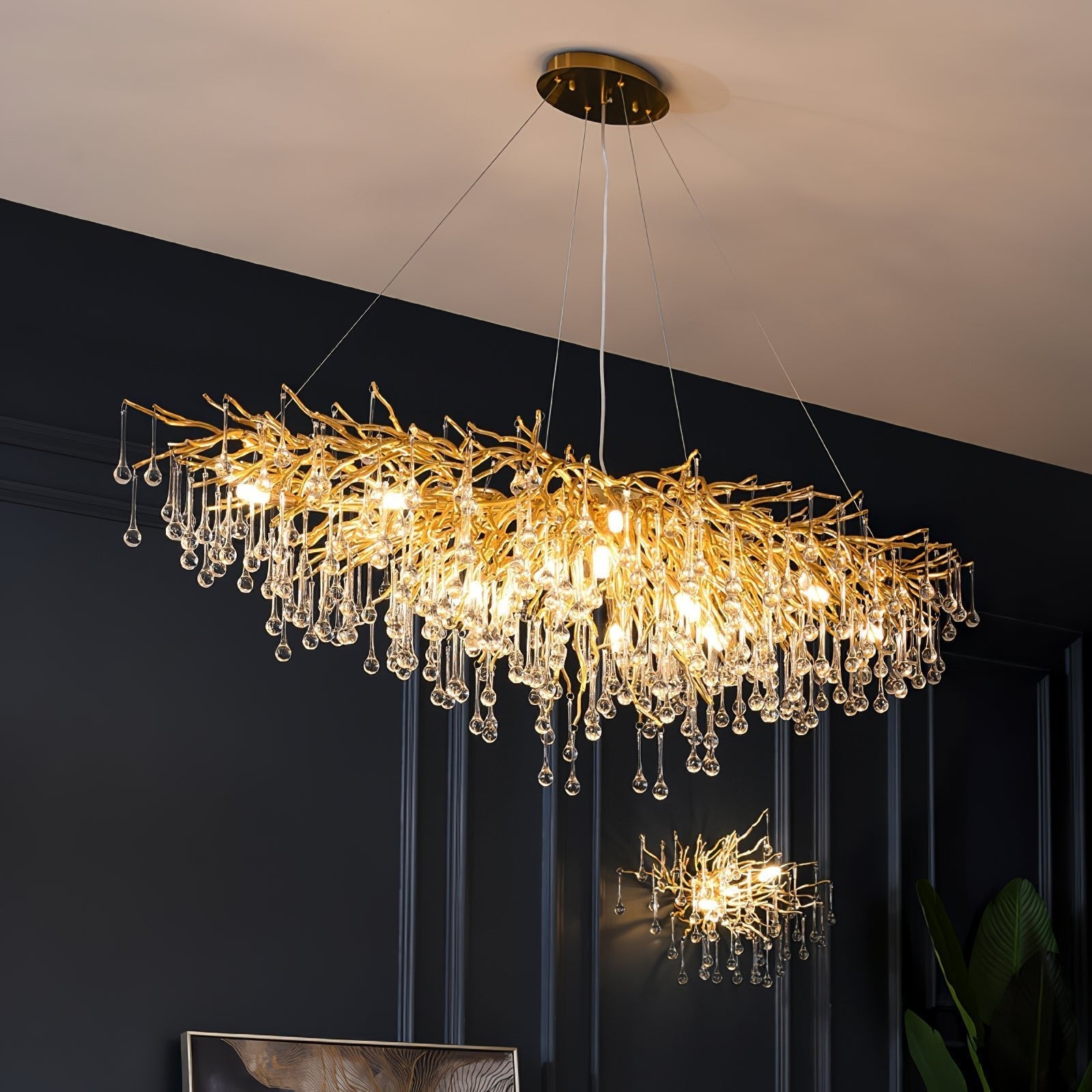 Draven Postmodern Luxury Crystal Chandelier-Neutral Decor