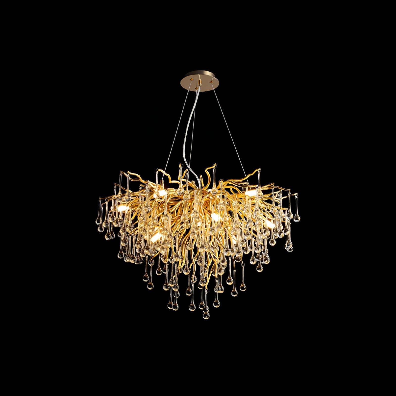 Draven Postmodern Luxury Crystal Chandelier-Neutral Decor