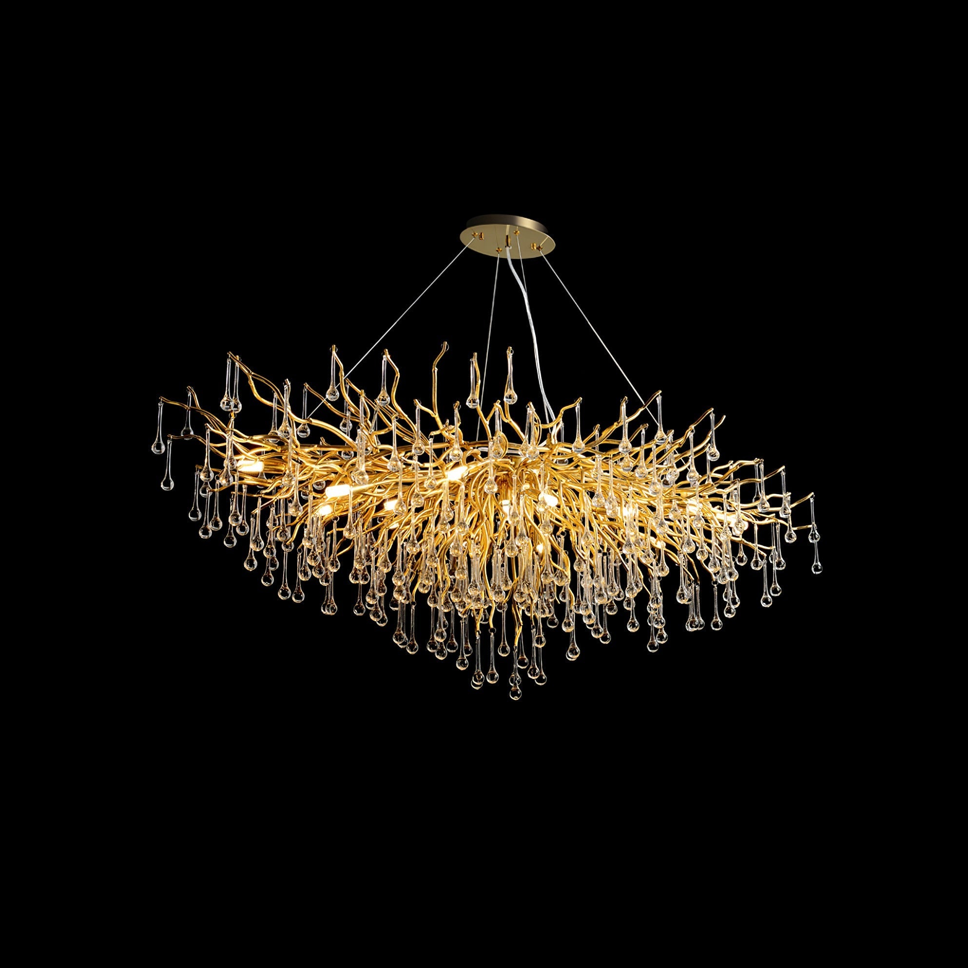 Draven Postmodern Luxury Crystal Chandelier-Neutral Decor