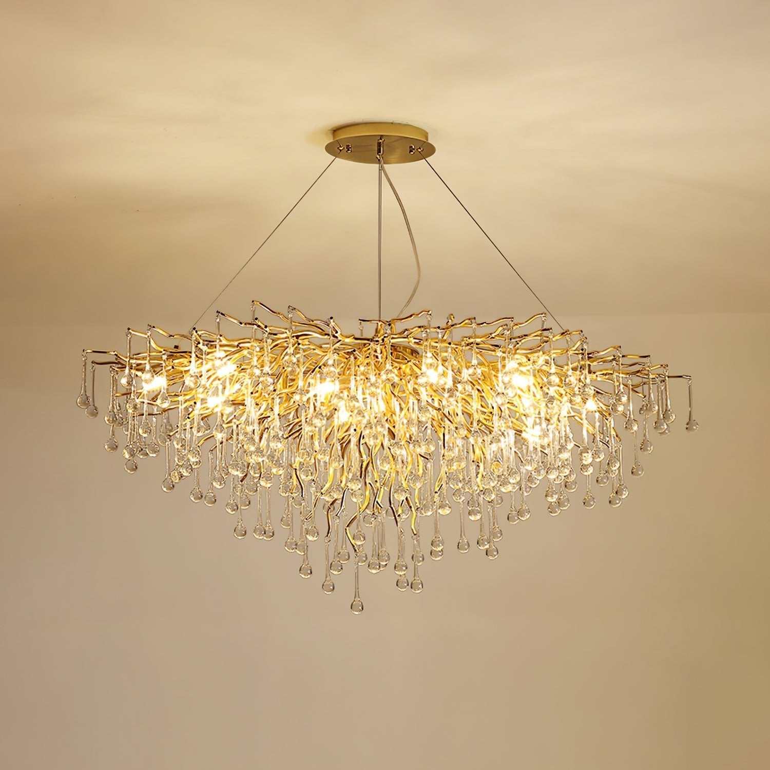 Draven Postmodern Luxury Crystal Chandelier-Neutral Decor