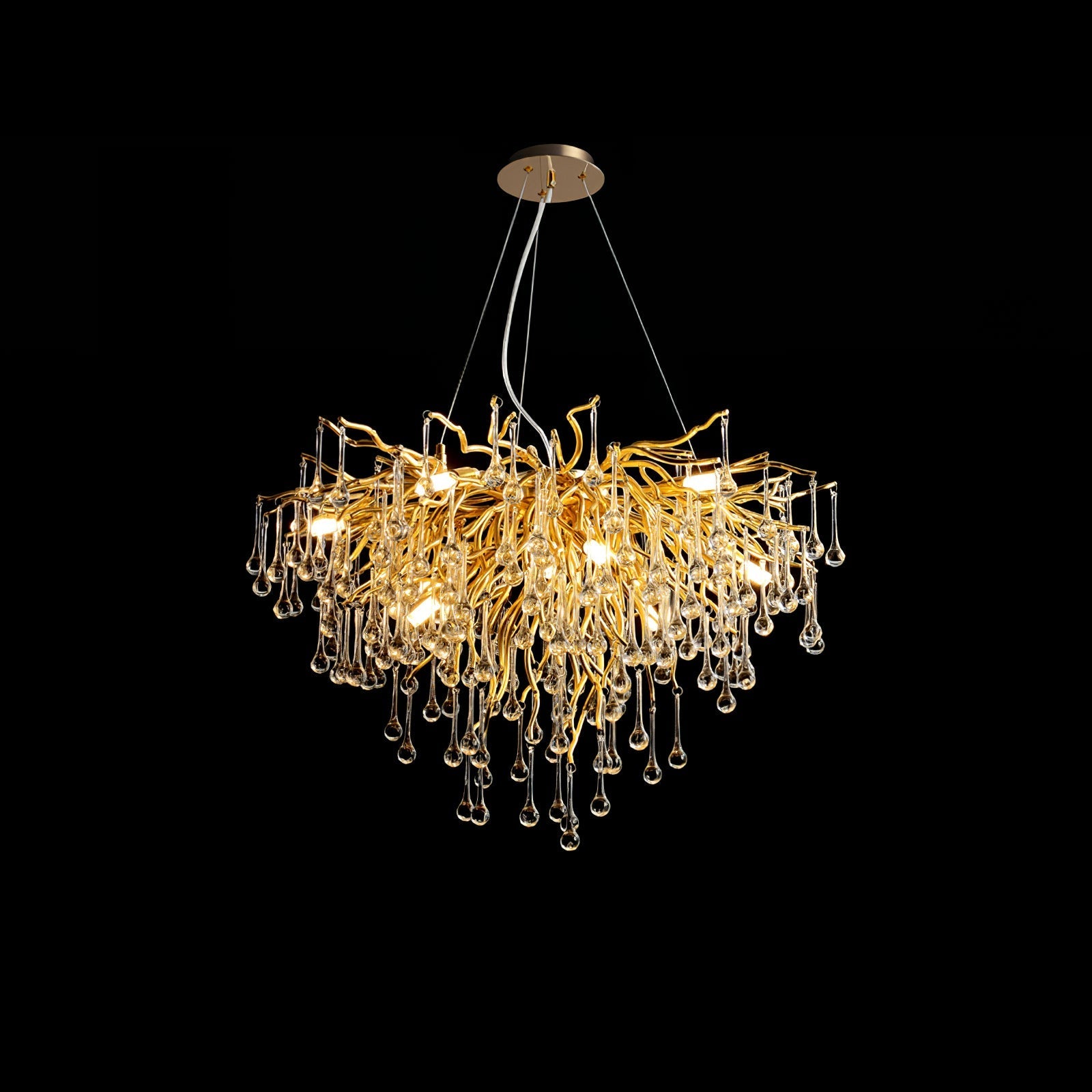 Draven Postmodern Luxury Crystal Chandelier-Neutral Decor