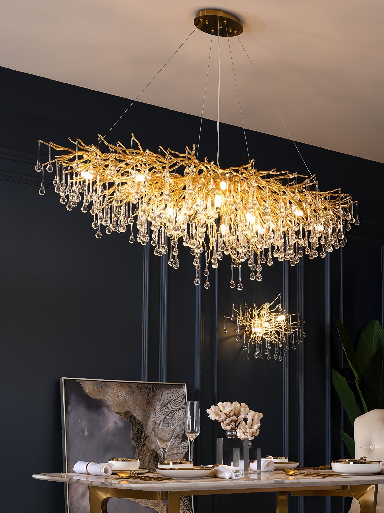 Draven Postmodern Luxury Crystal Chandelier-Neutral Decor