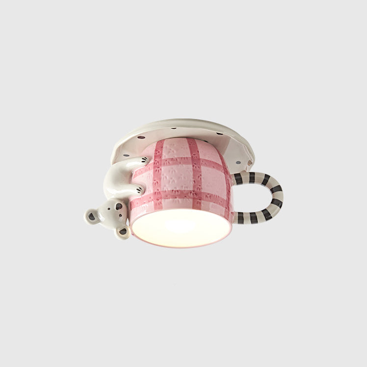 Cozette Mug Flush Mount