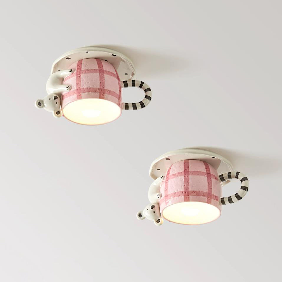 Cozette Mug Flush Mount