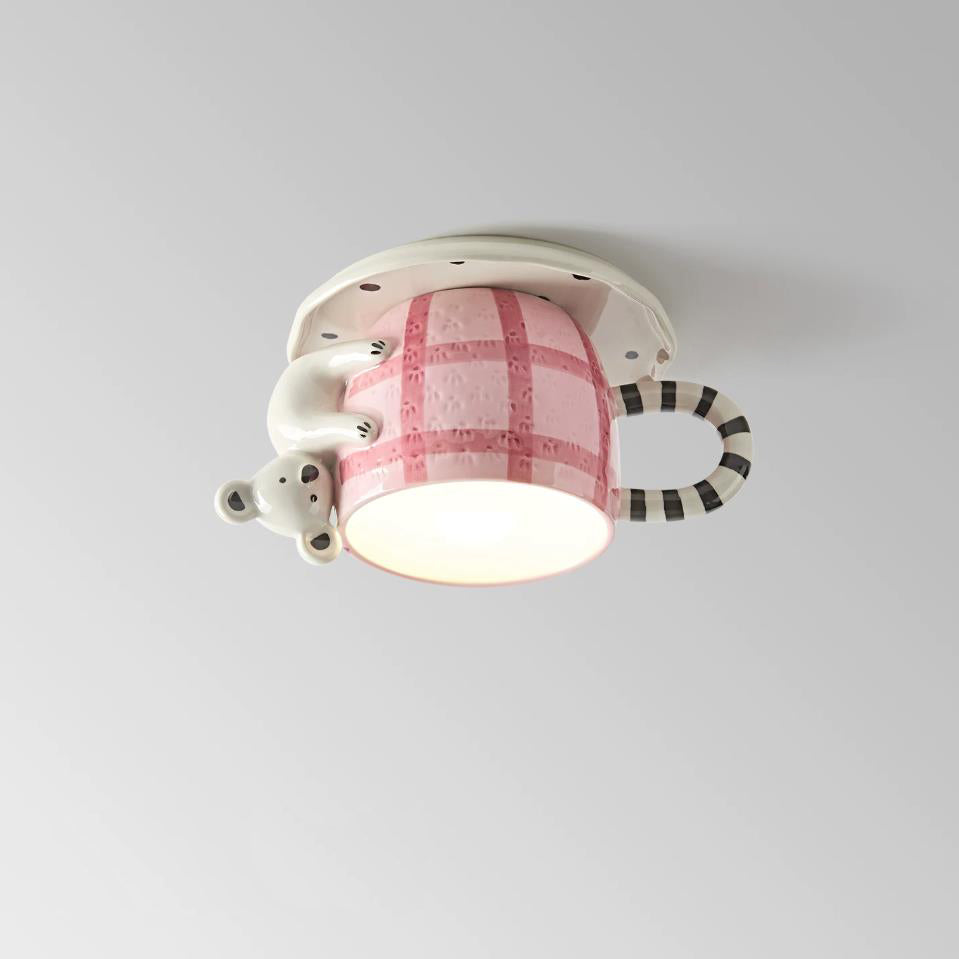 Cozette Mug Flush Mount