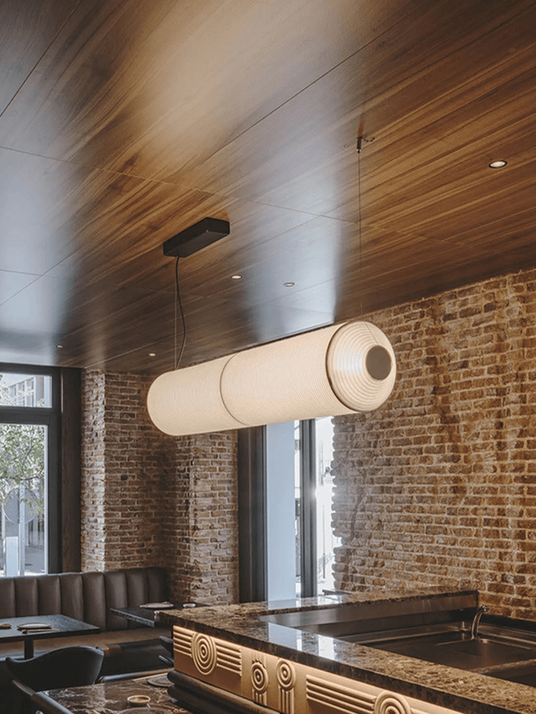 Oren Modern Minimalist Natural Mulberry Silk Pendant Lamp-Neutral Decor