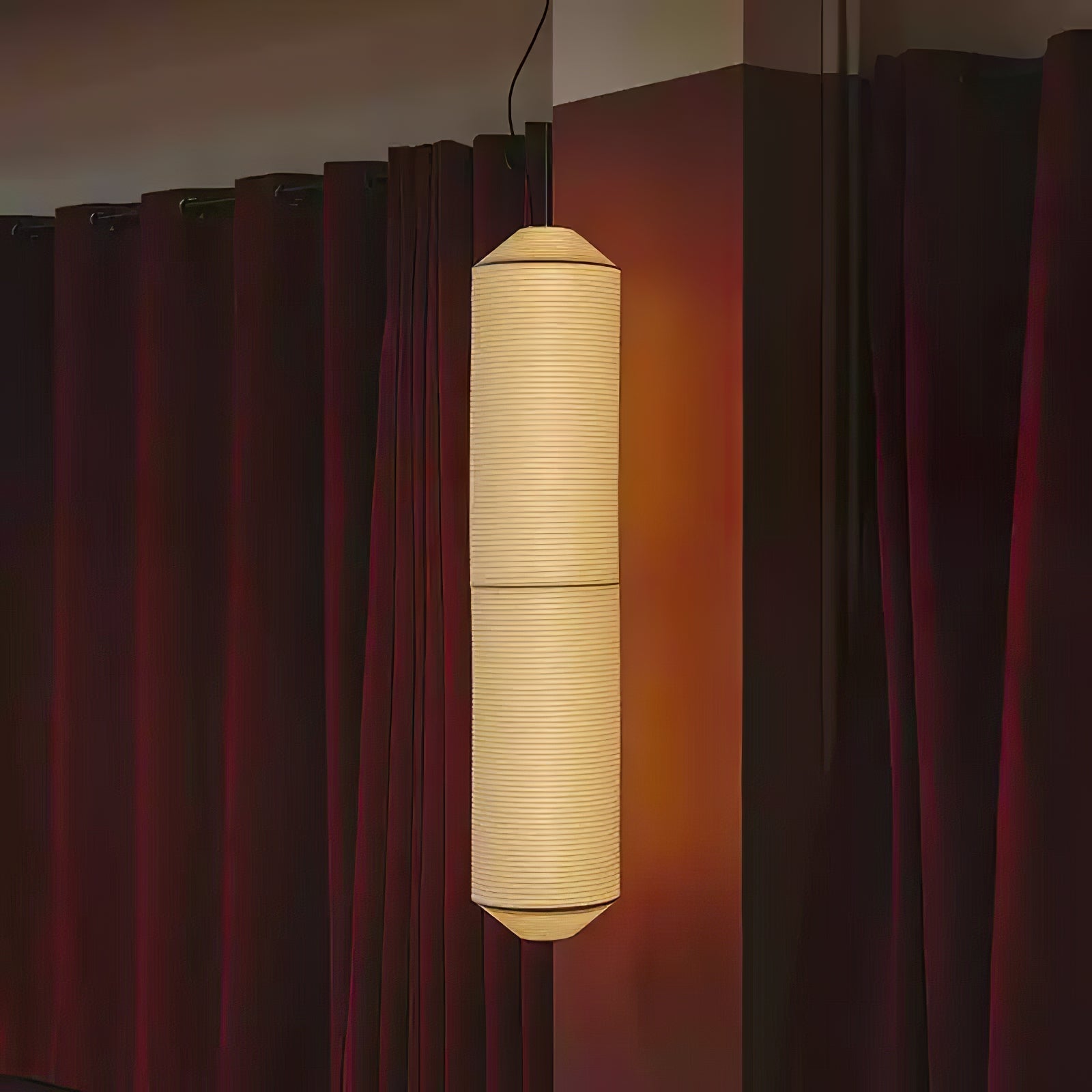 Oren Modern Minimalist Natural Mulberry Silk Pendant Lamp-Neutral Decor