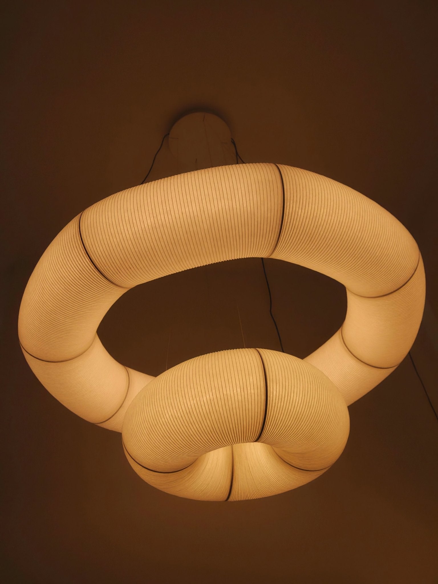Oren Modern Minimalist Natural Mulberry Silk Pendant Lamp-Neutral Decor