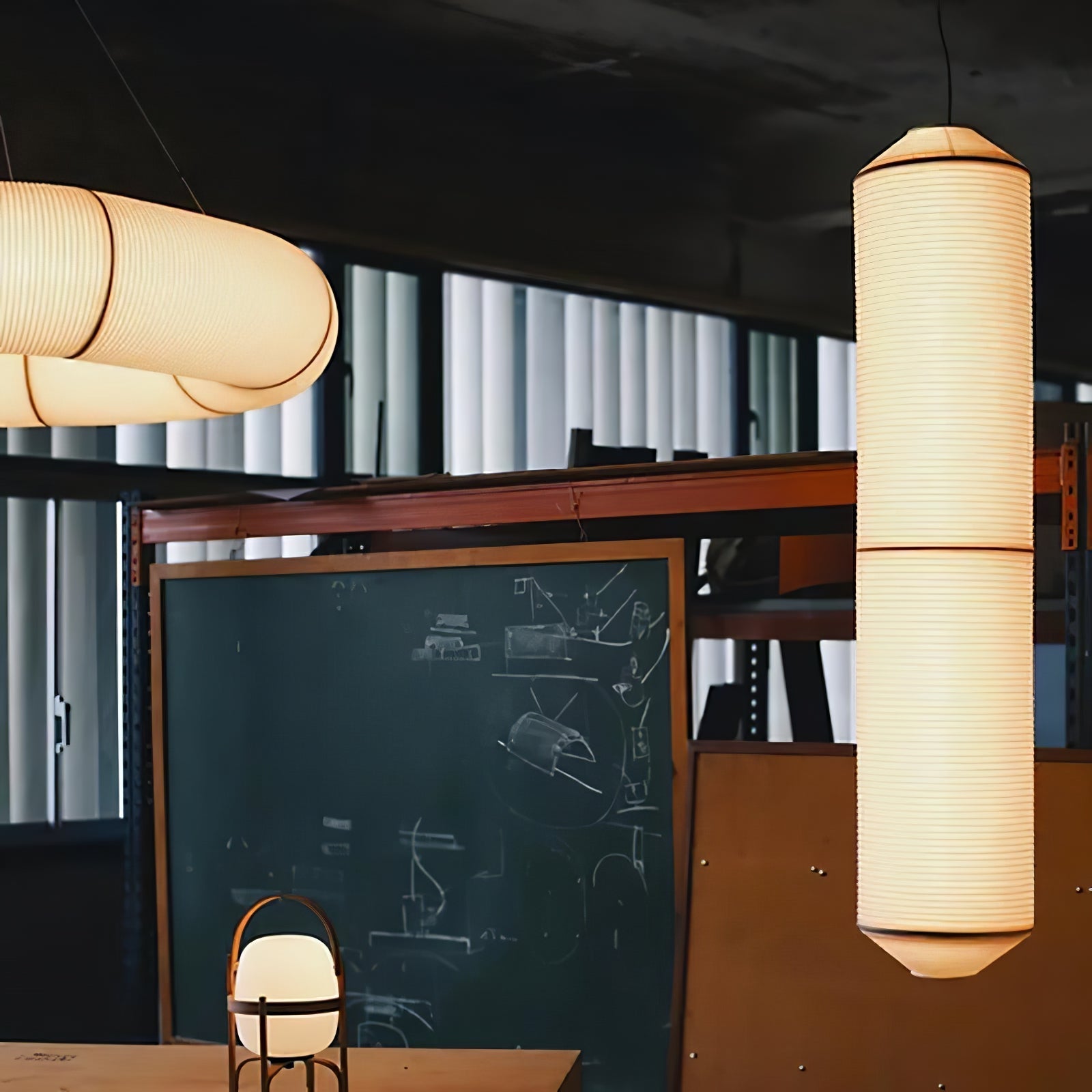 Oren Modern Minimalist Natural Mulberry Silk Pendant Lamp-Neutral Decor