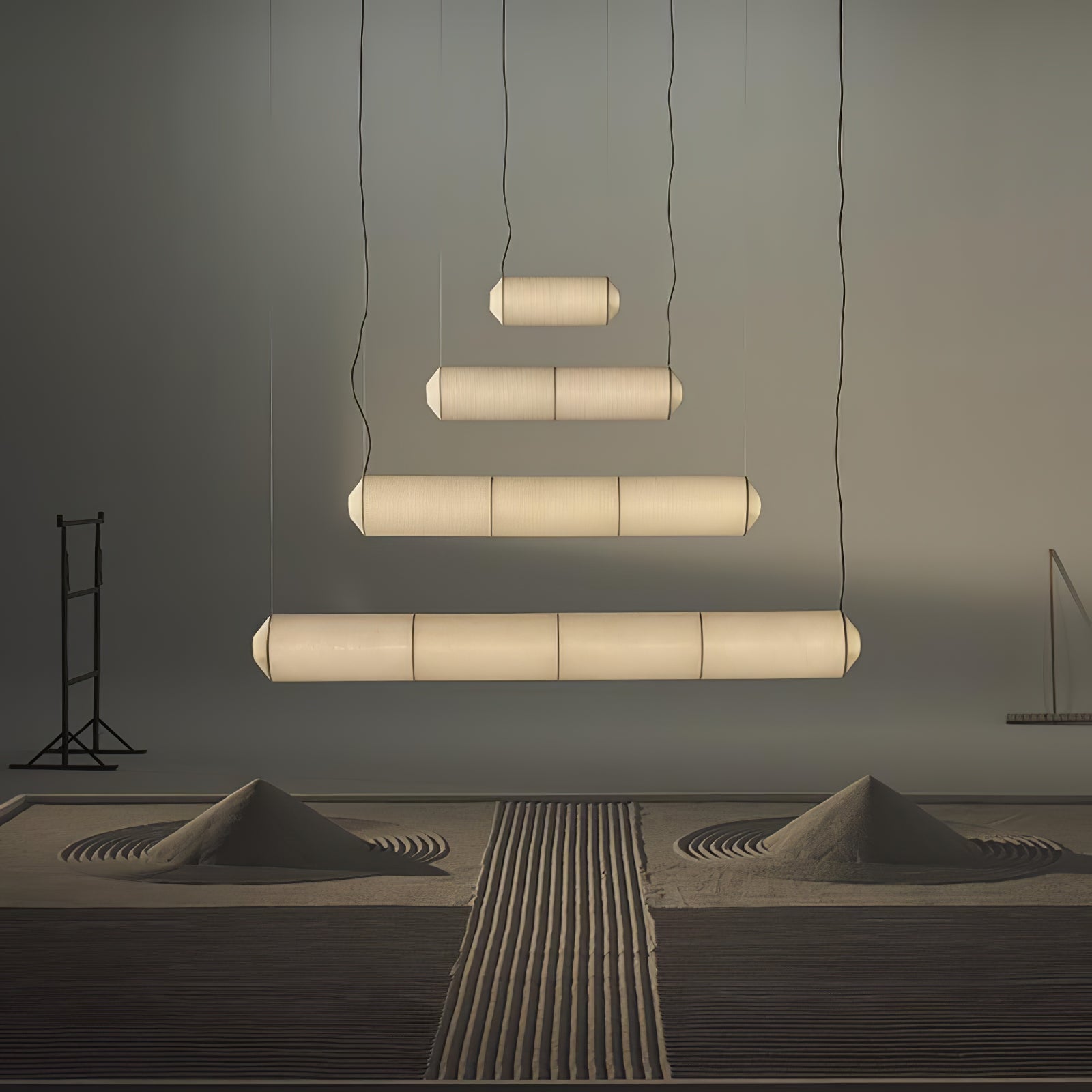 Oren Modern Minimalist Natural Mulberry Silk Pendant Lamp-Neutral Decor