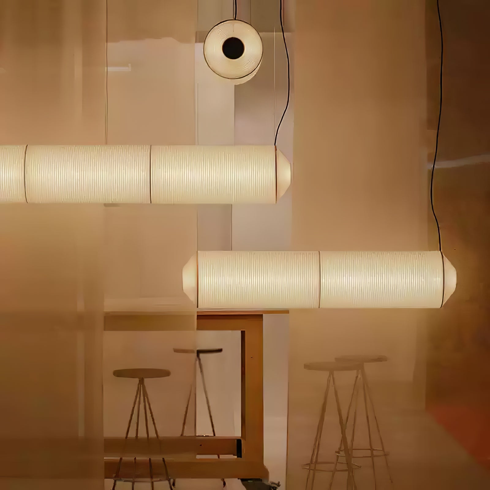 Oren Modern Minimalist Natural Mulberry Silk Pendant Lamp-Neutral Decor