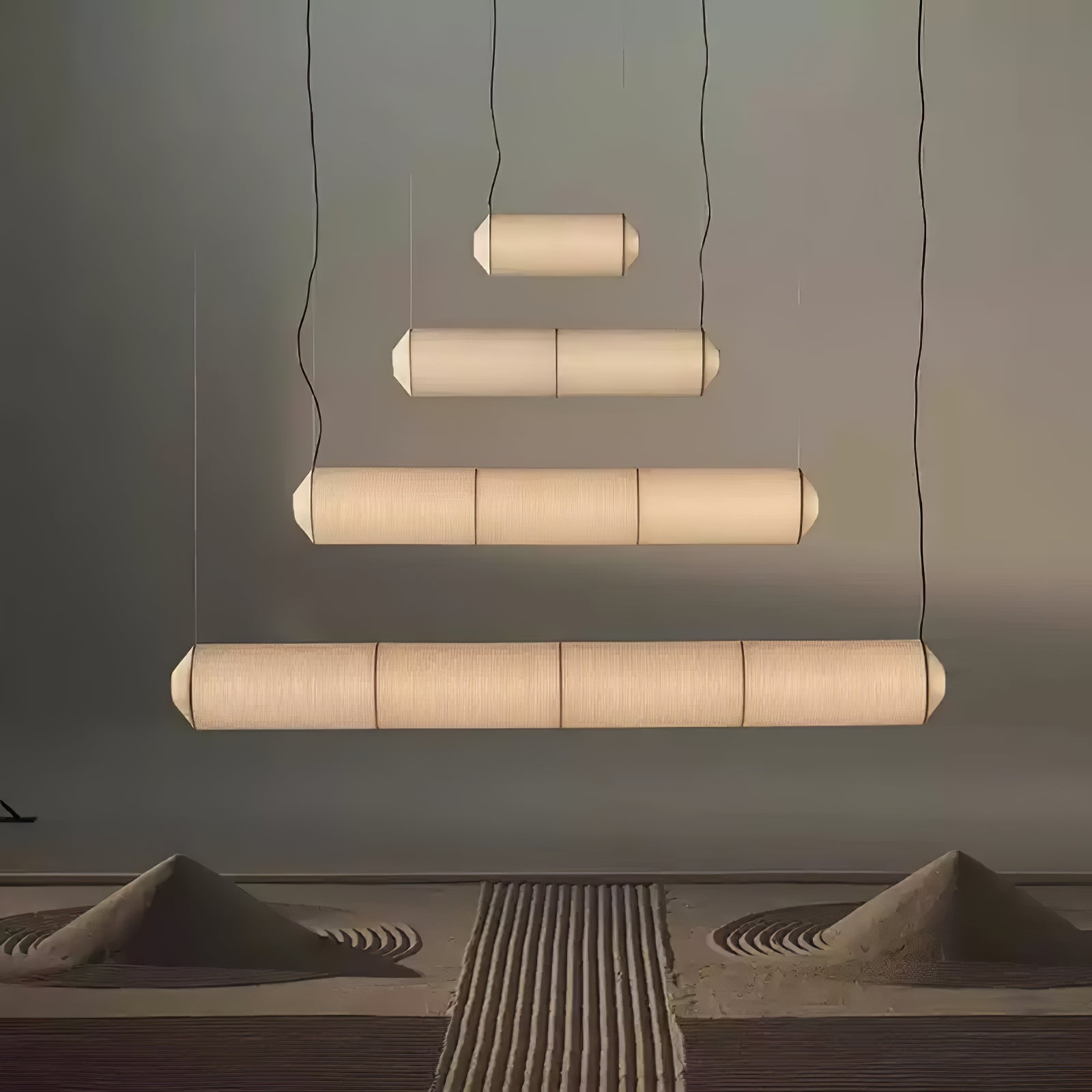 Oren Modern Minimalist Natural Mulberry Silk Pendant Lamp-Neutral Decor