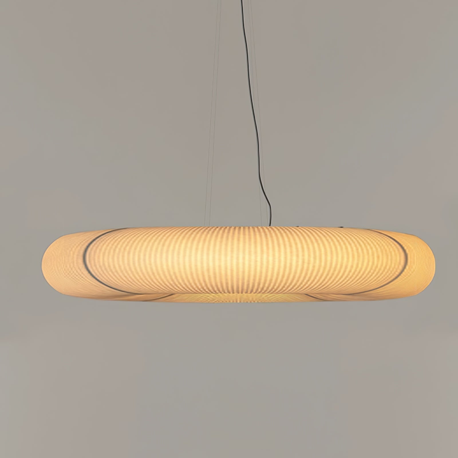 Oren Modern Minimalist Natural Mulberry Silk Pendant Lamp-Neutral Decor