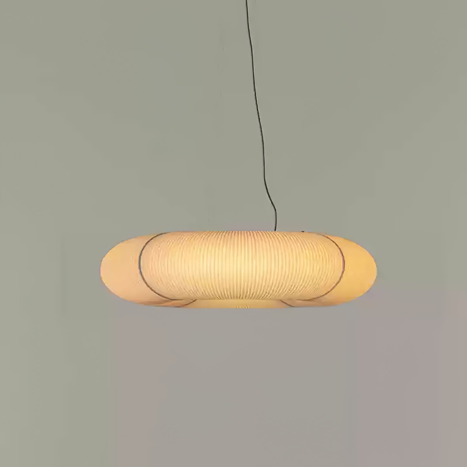 Oren Modern Minimalist Natural Mulberry Silk Pendant Lamp-Neutral Decor