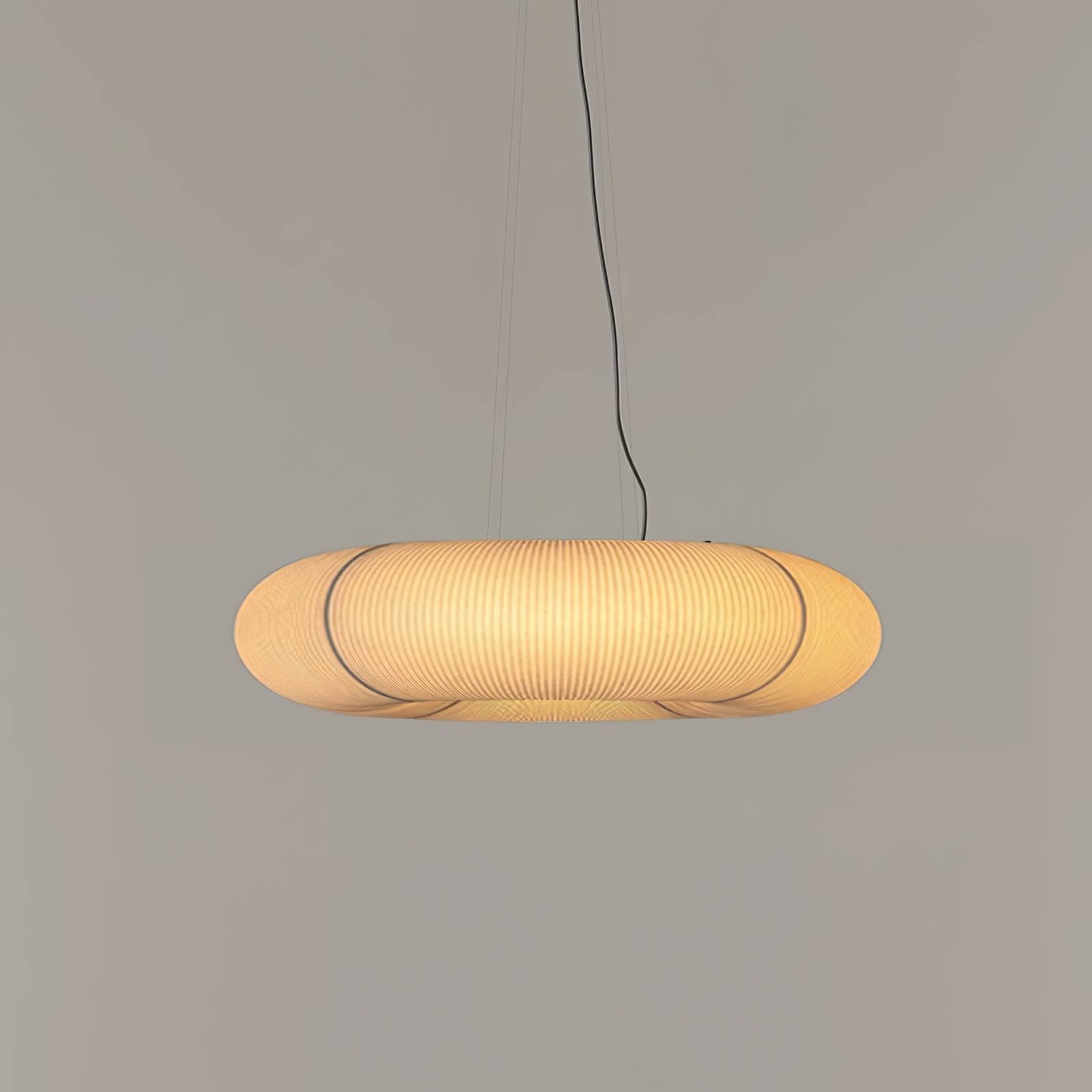 Oren Modern Minimalist Natural Mulberry Silk Pendant Lamp-Neutral Decor