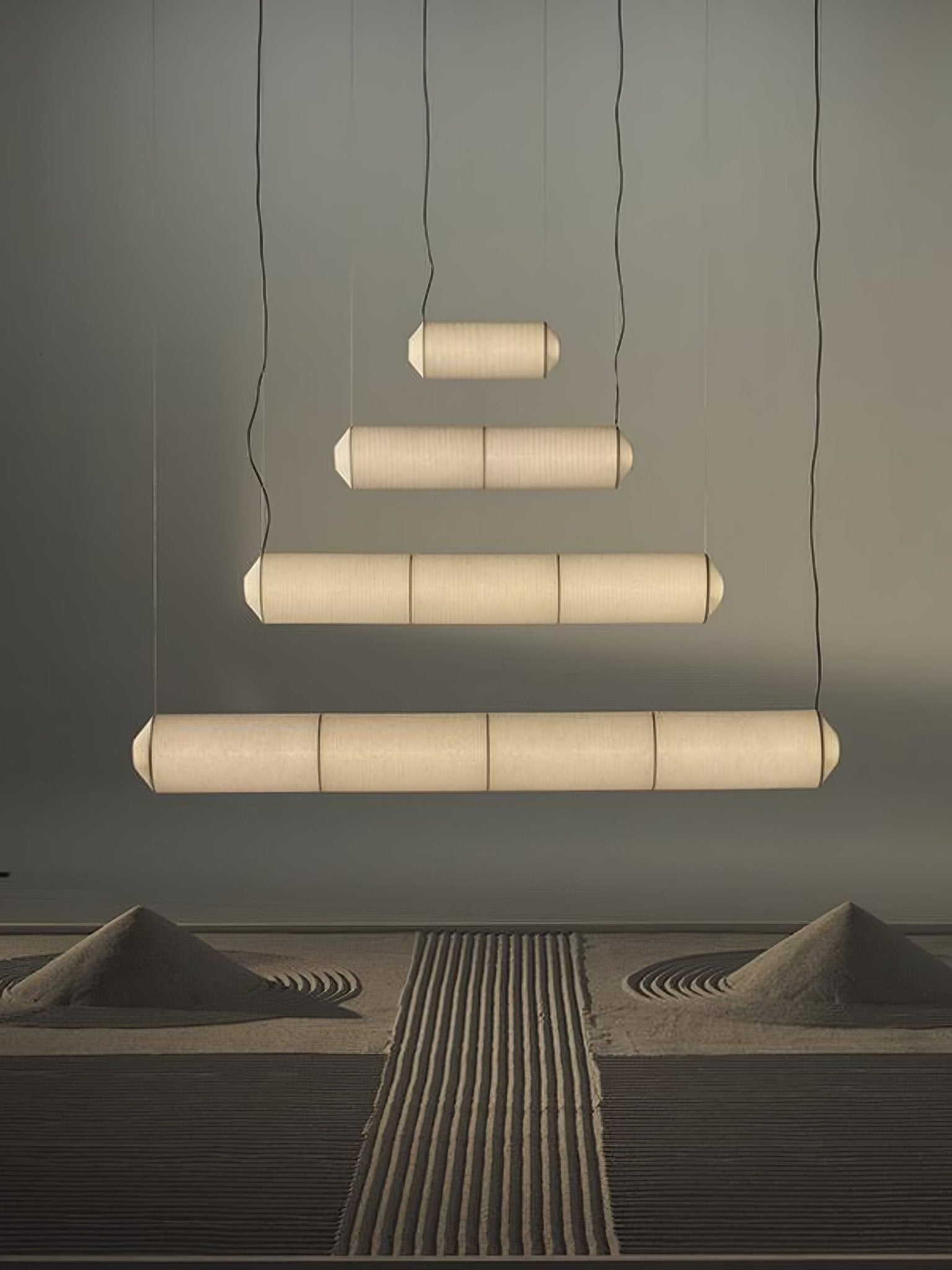 Oren Modern Minimalist Natural Mulberry Silk Pendant Lamp-Neutral Decor