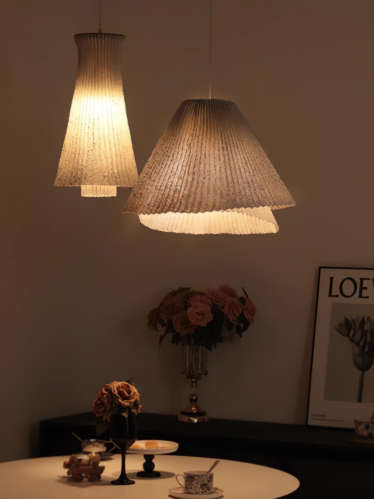 Viora Steel Vintage Pendant Lamp-Neutral Decor
