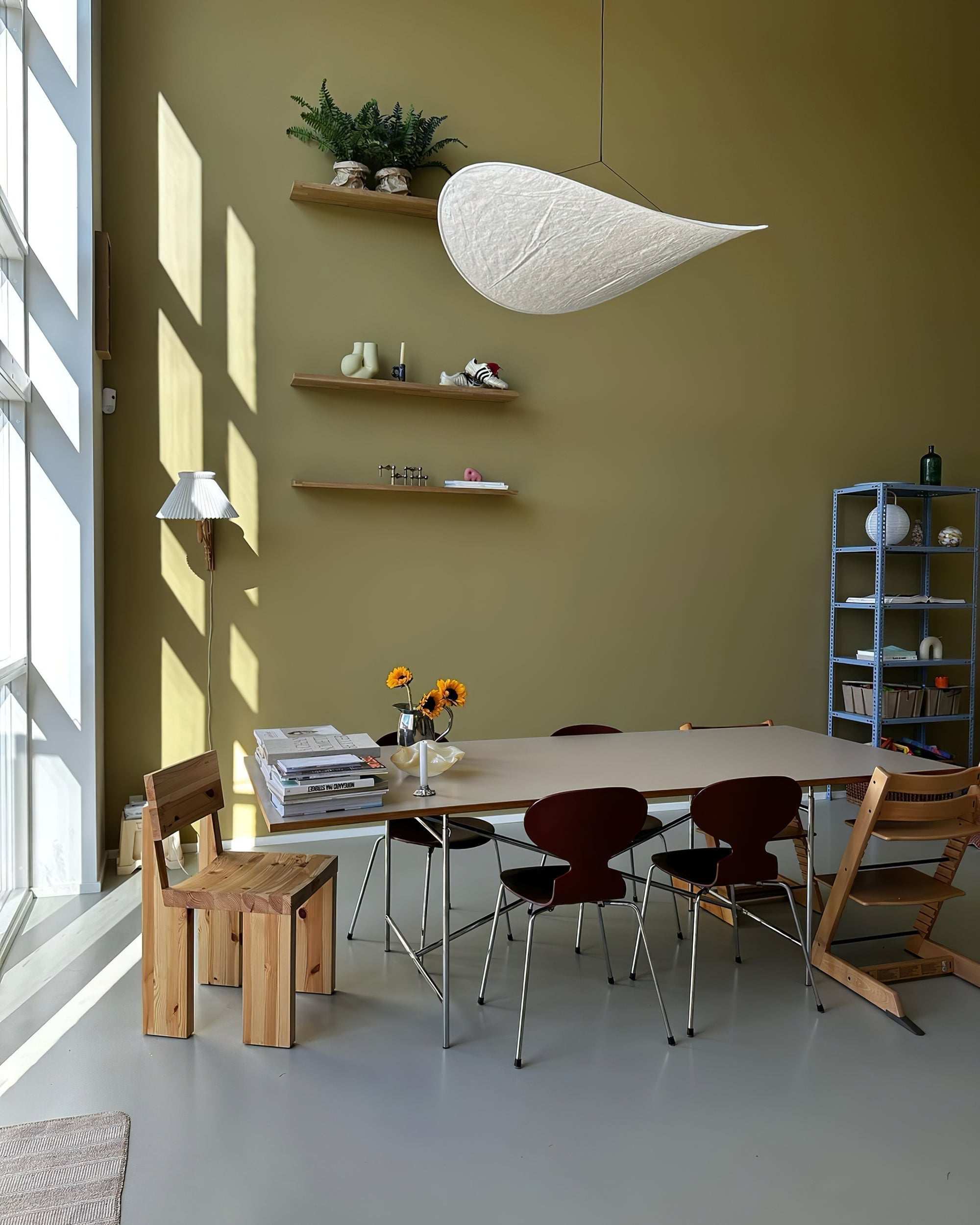 Twist Pendant Contemporary Swag Light-Neutral Decor