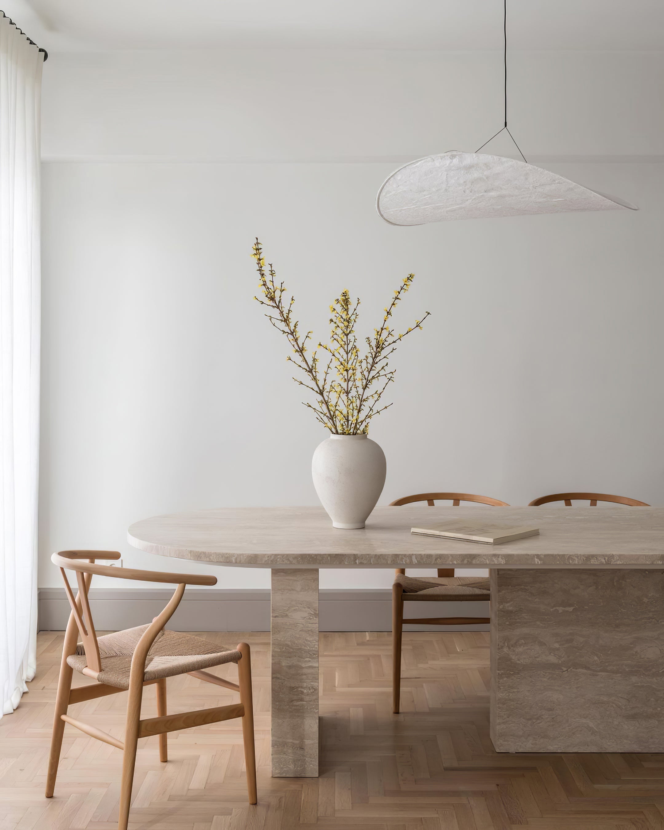Twist Pendant Contemporary Swag Light-Neutral Decor