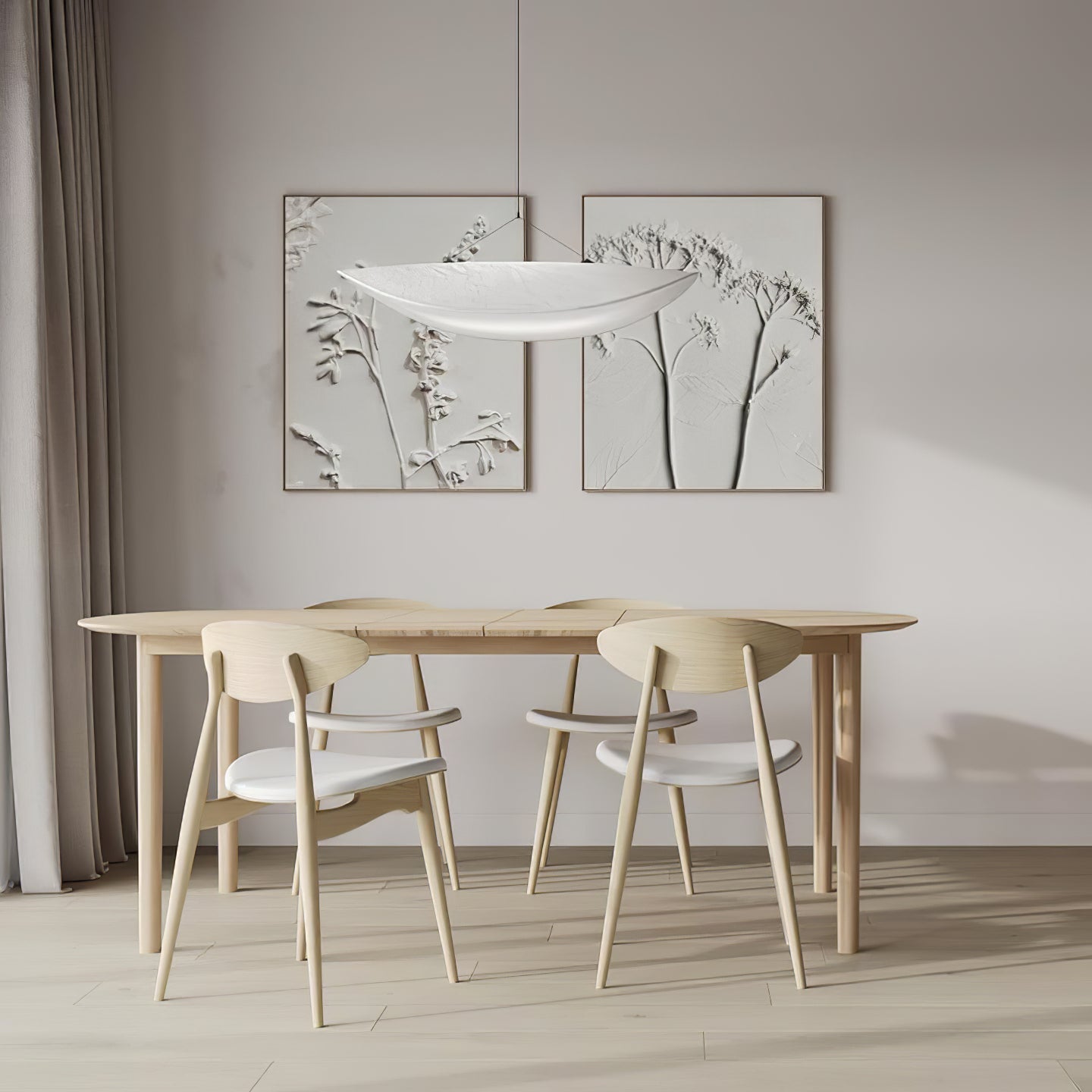 Twist Pendant Contemporary Swag Light-Neutral Decor