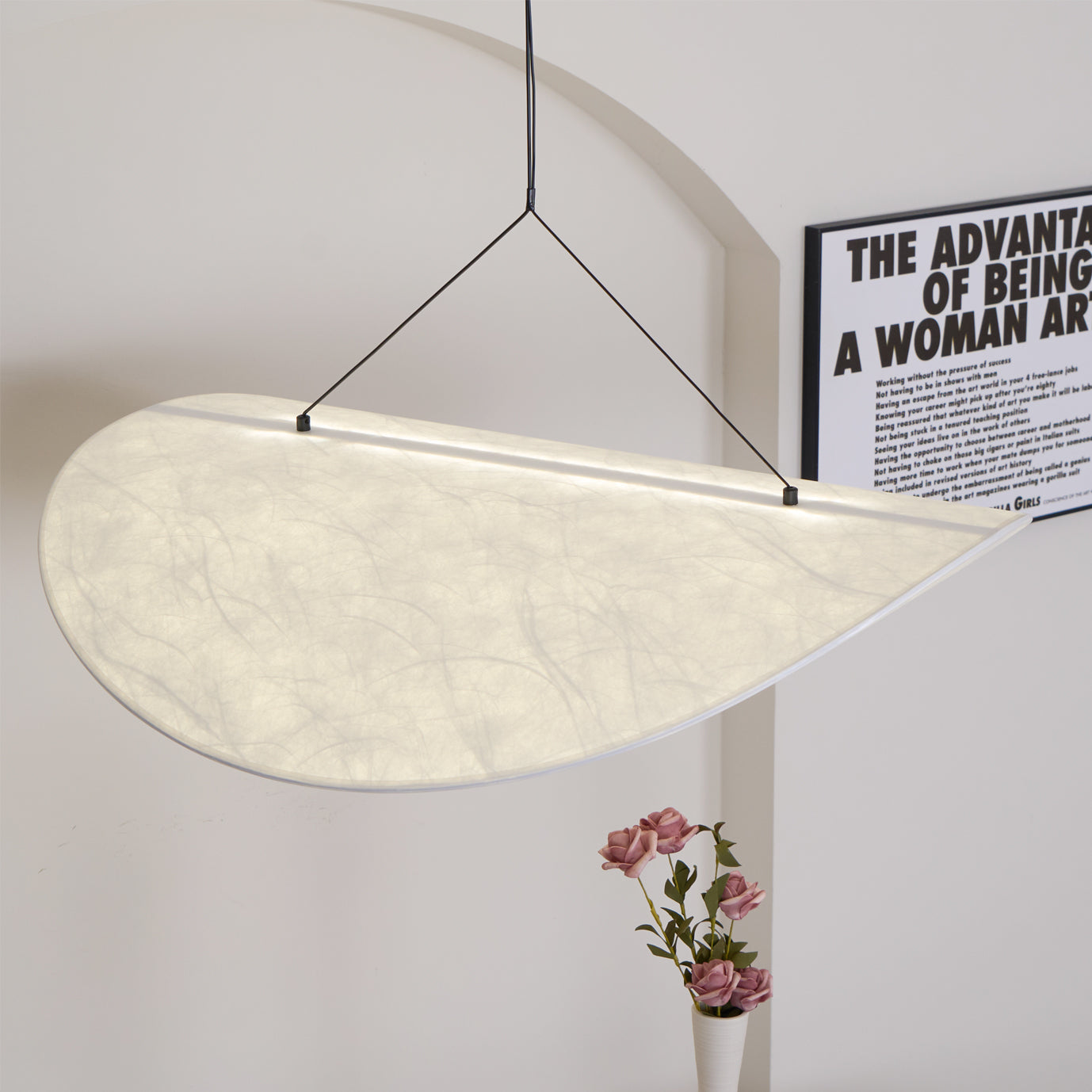 Twist Pendant Contemporary Swag Light-Neutral Decor