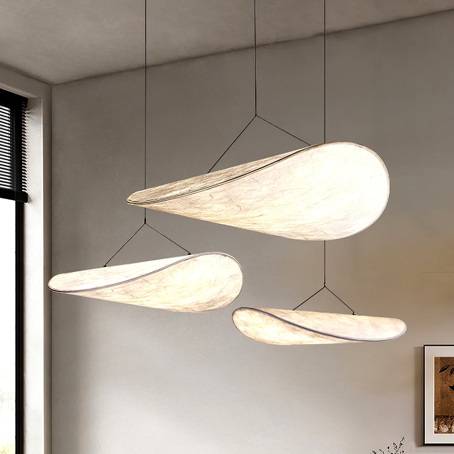 Twist Pendant Contemporary Swag Light-Neutral Decor