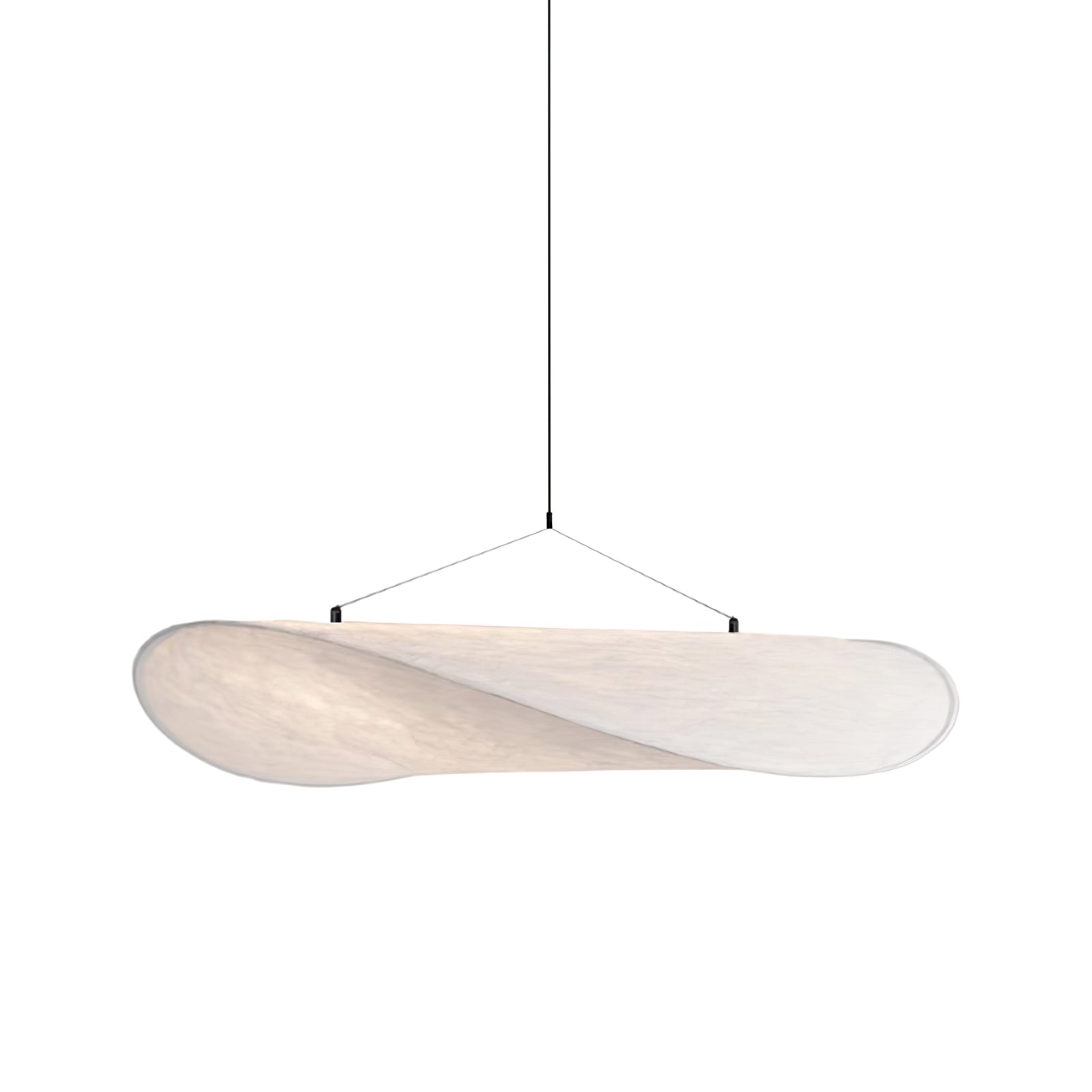 Vela Minimalist Silk Pendant Light-Neutral Decor