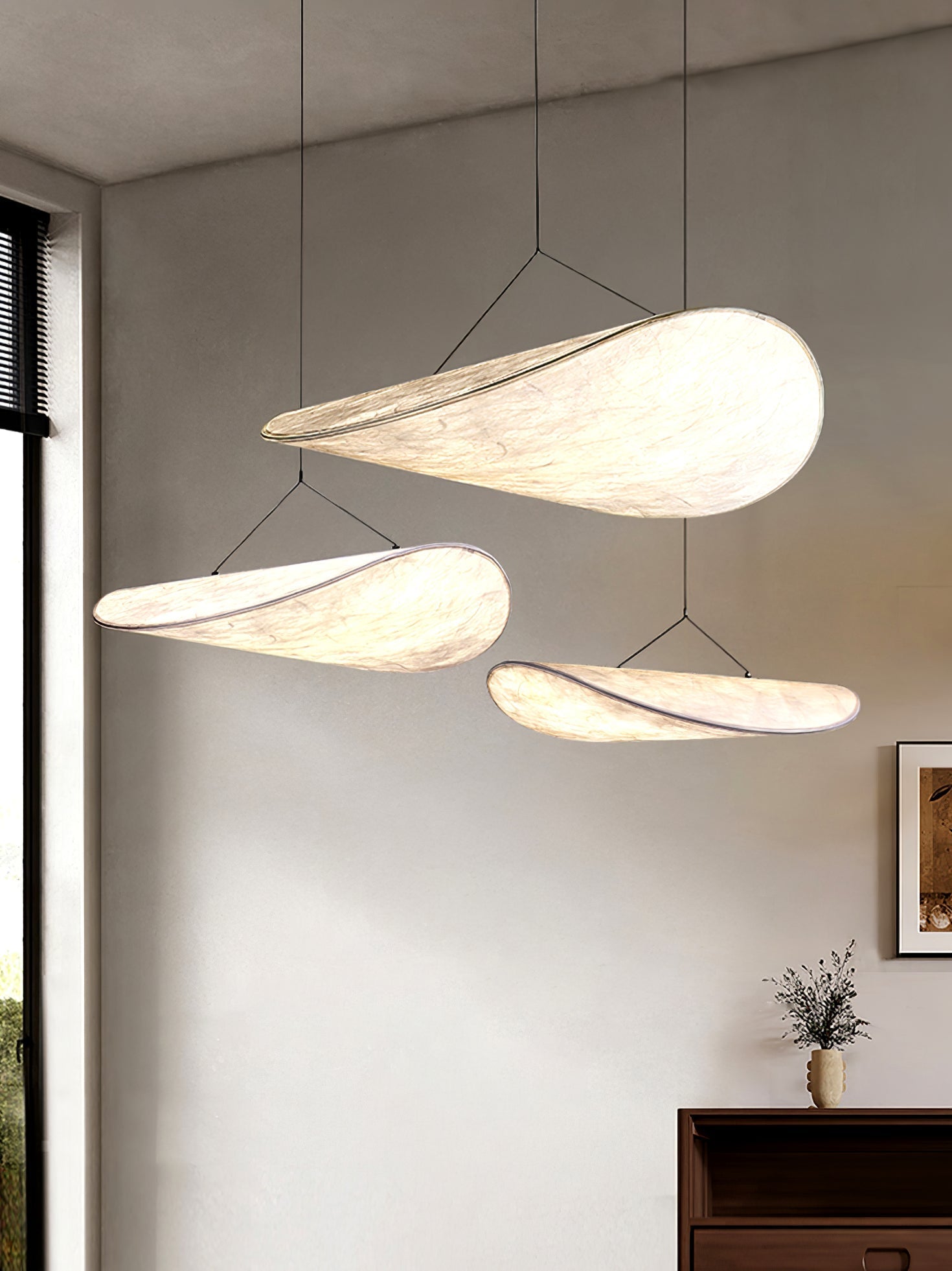 Twist Pendant Contemporary Swag Light-Neutral Decor