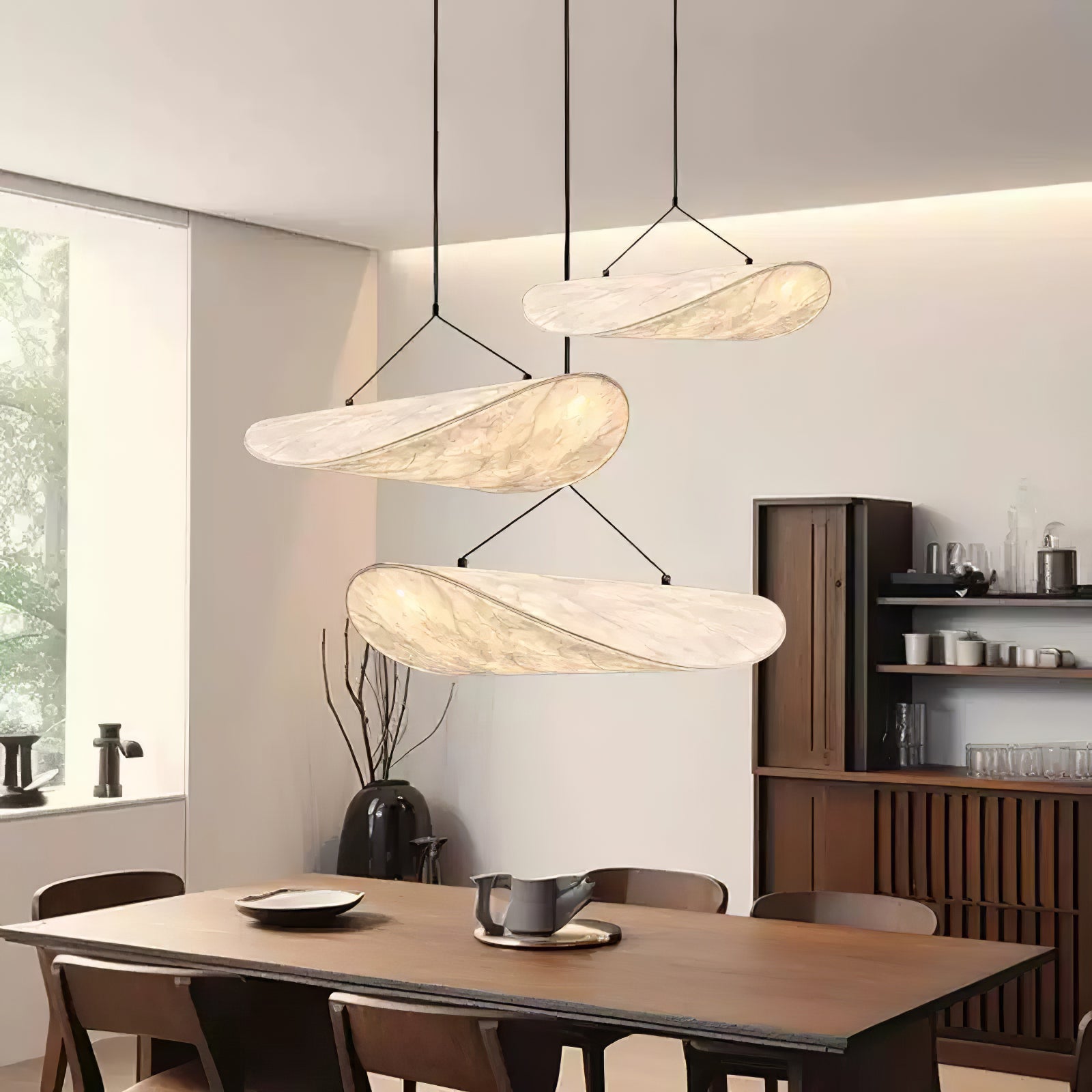 Twist Pendant Contemporary Swag Light-Neutral Decor