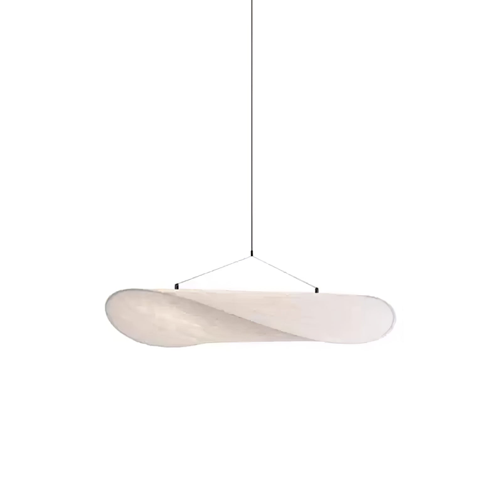 Vela Minimalist Silk Pendant Light-Neutral Decor