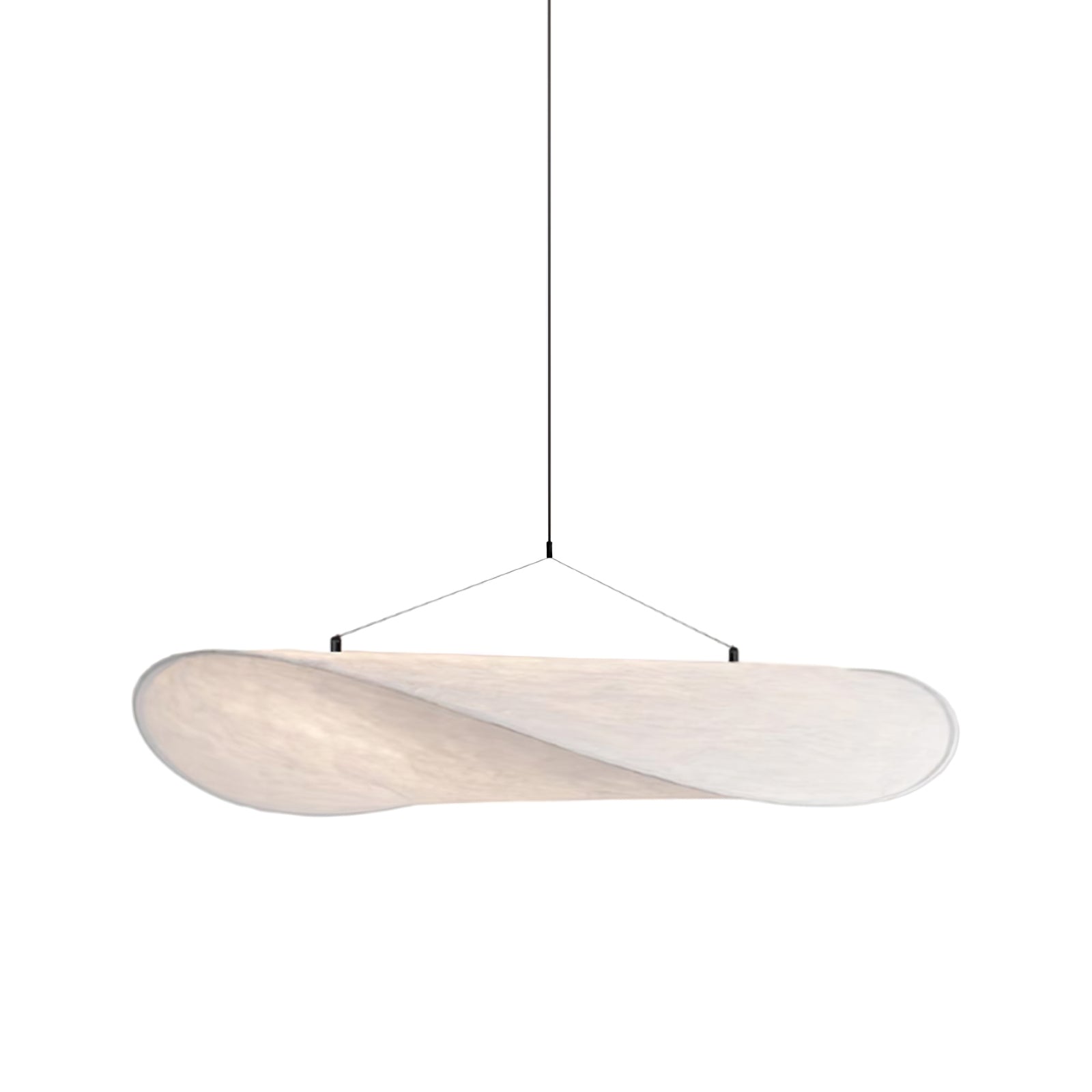 Vela Minimalist Silk Pendant Light-Neutral Decor