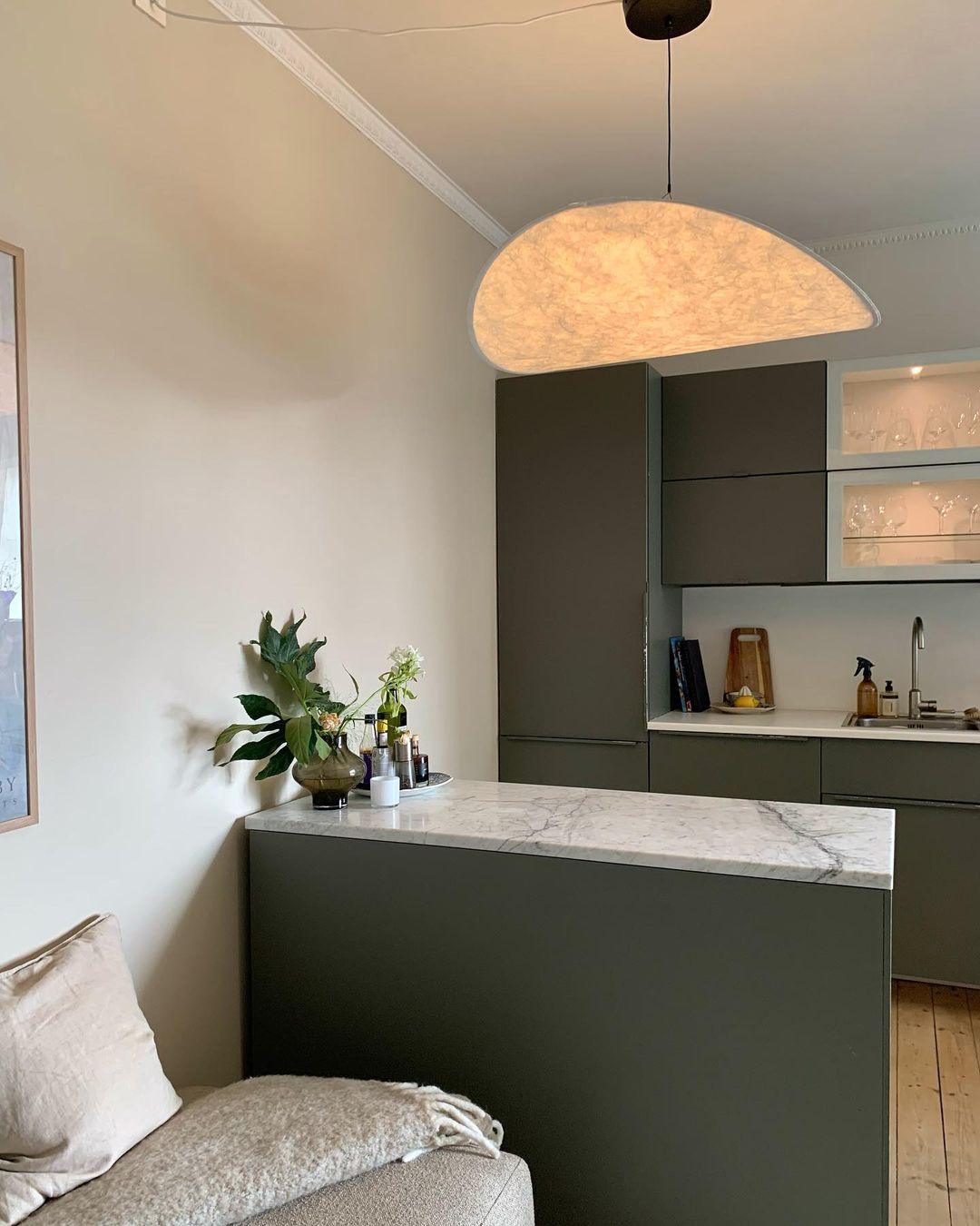 Vela Minimalist Silk Pendant Light-Neutral Decor