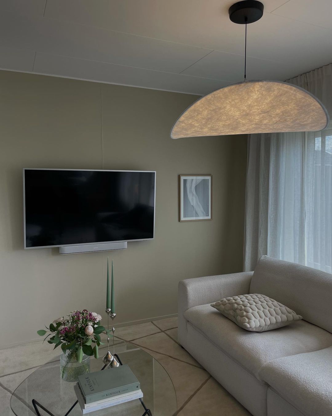 Vela Minimalist Silk Pendant Light-Neutral Decor