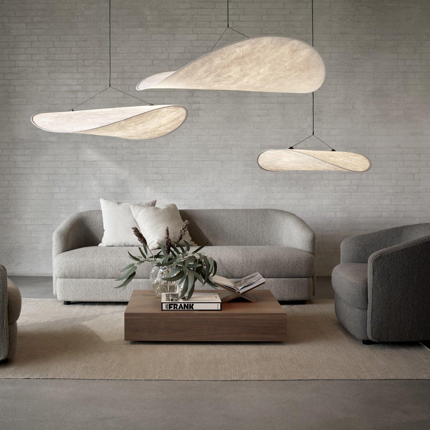 Larenol Paper & Glass Fiber Pendant Lamp-Neutral Decor