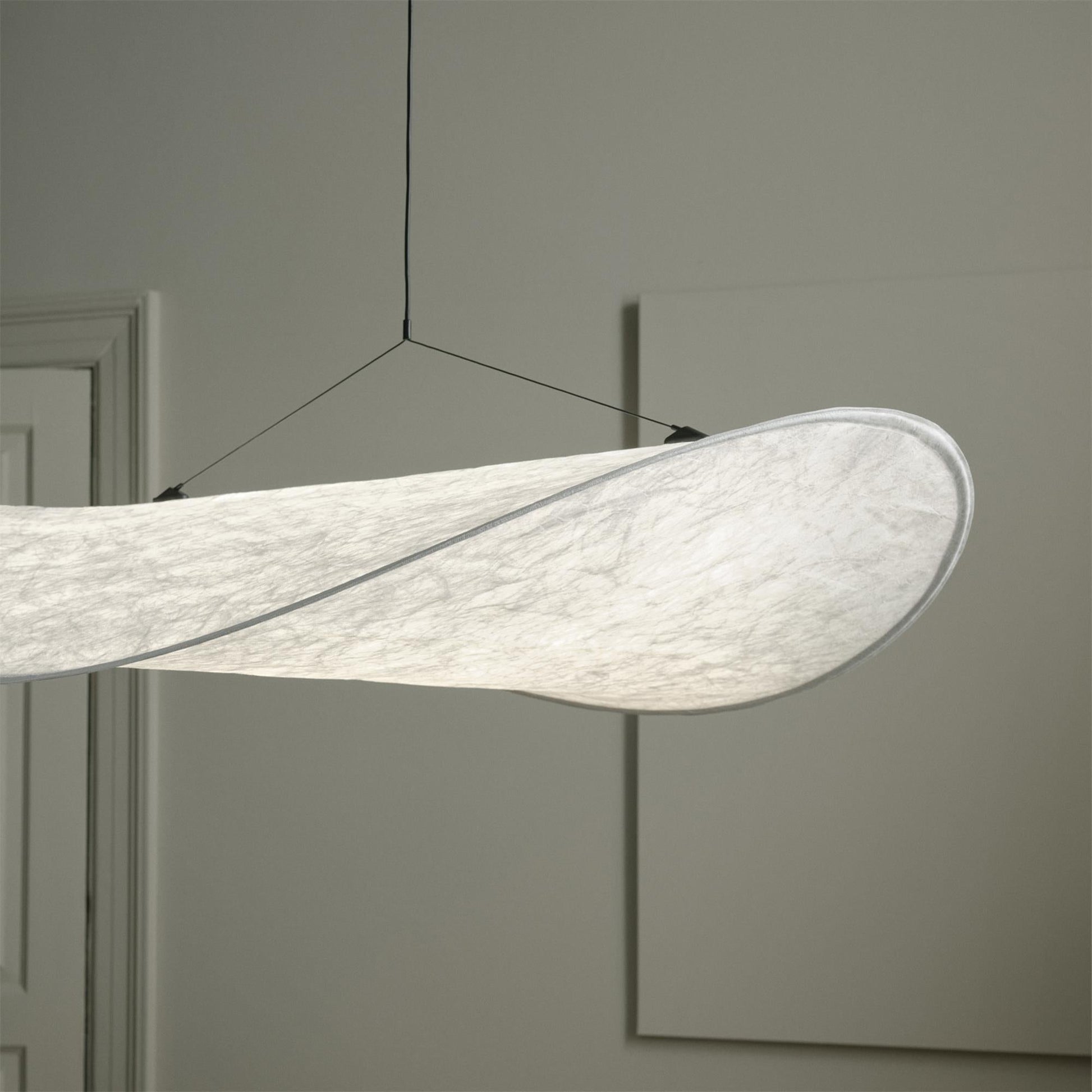 Larenol Paper & Glass Fiber Pendant Lamp-Neutral Decor