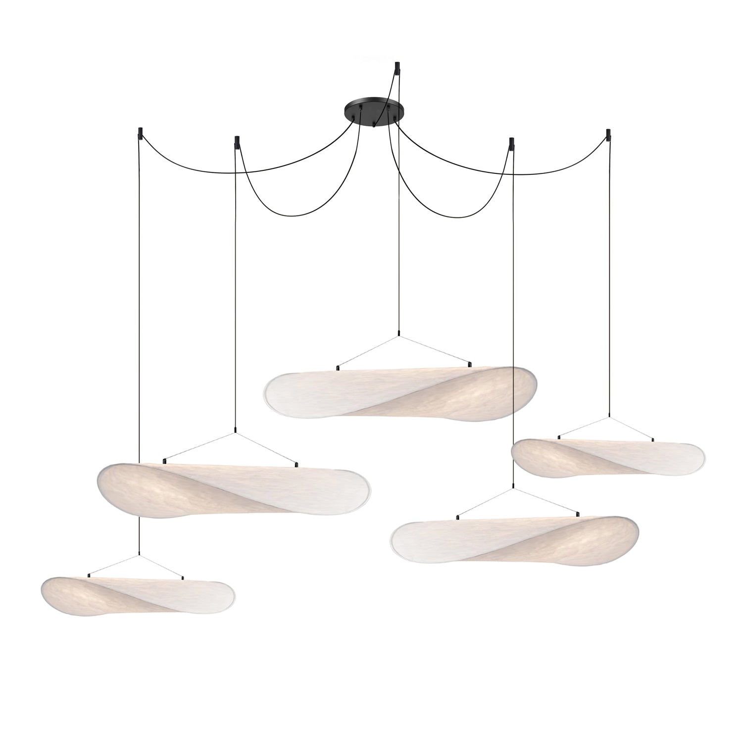 Vela Minimalist Silk Pendant Light-Neutral Decor