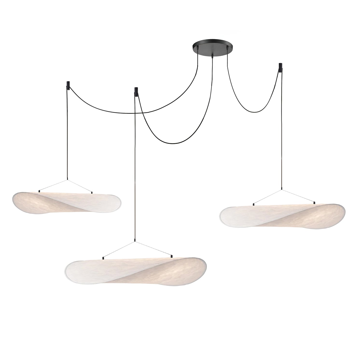 Vela Minimalist Silk Pendant Light-Neutral Decor