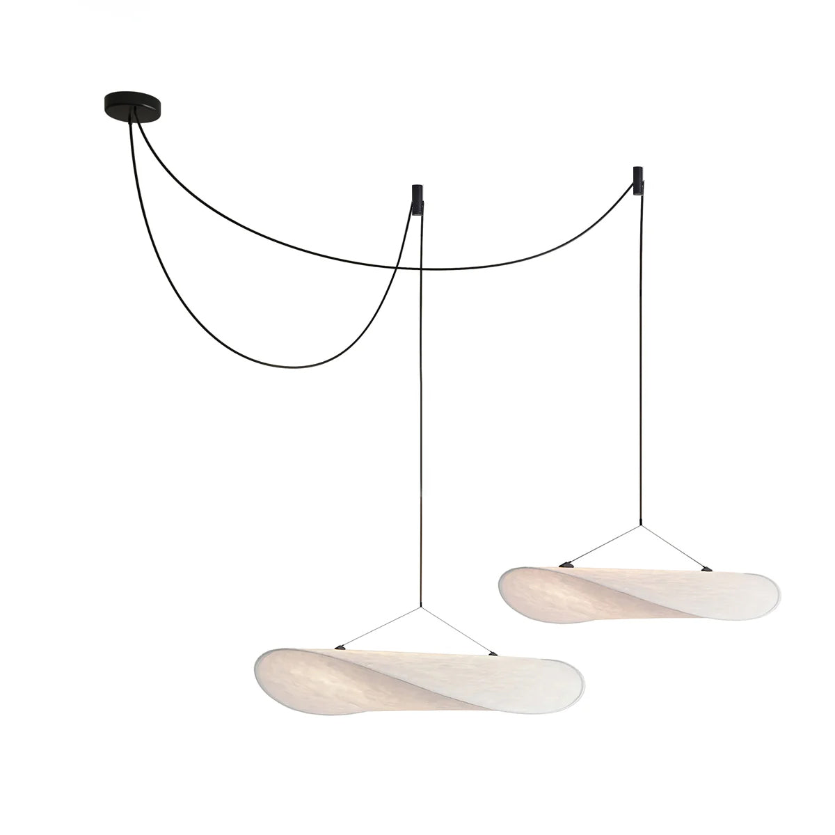 Larenol Paper & Glass Fiber Pendant Lamp-Neutral Decor