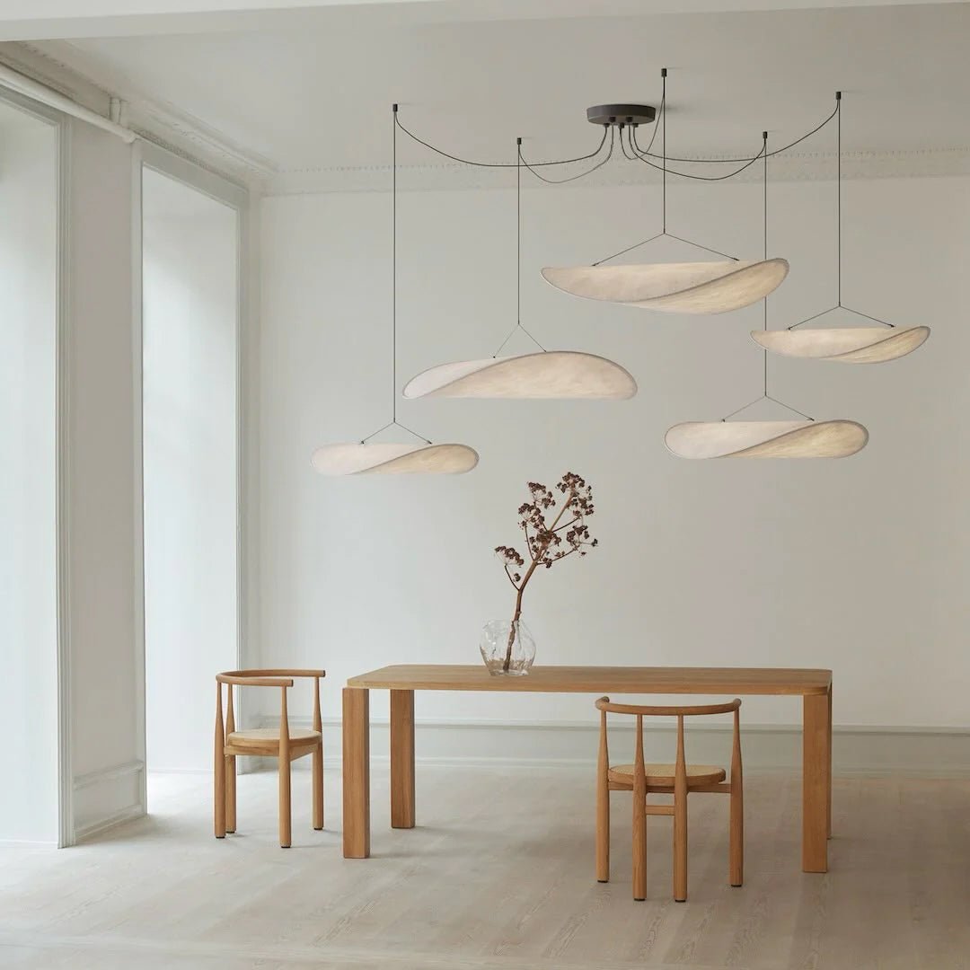 Marenis Elegance Nordic Silk Pendant Light-Neutral Decor