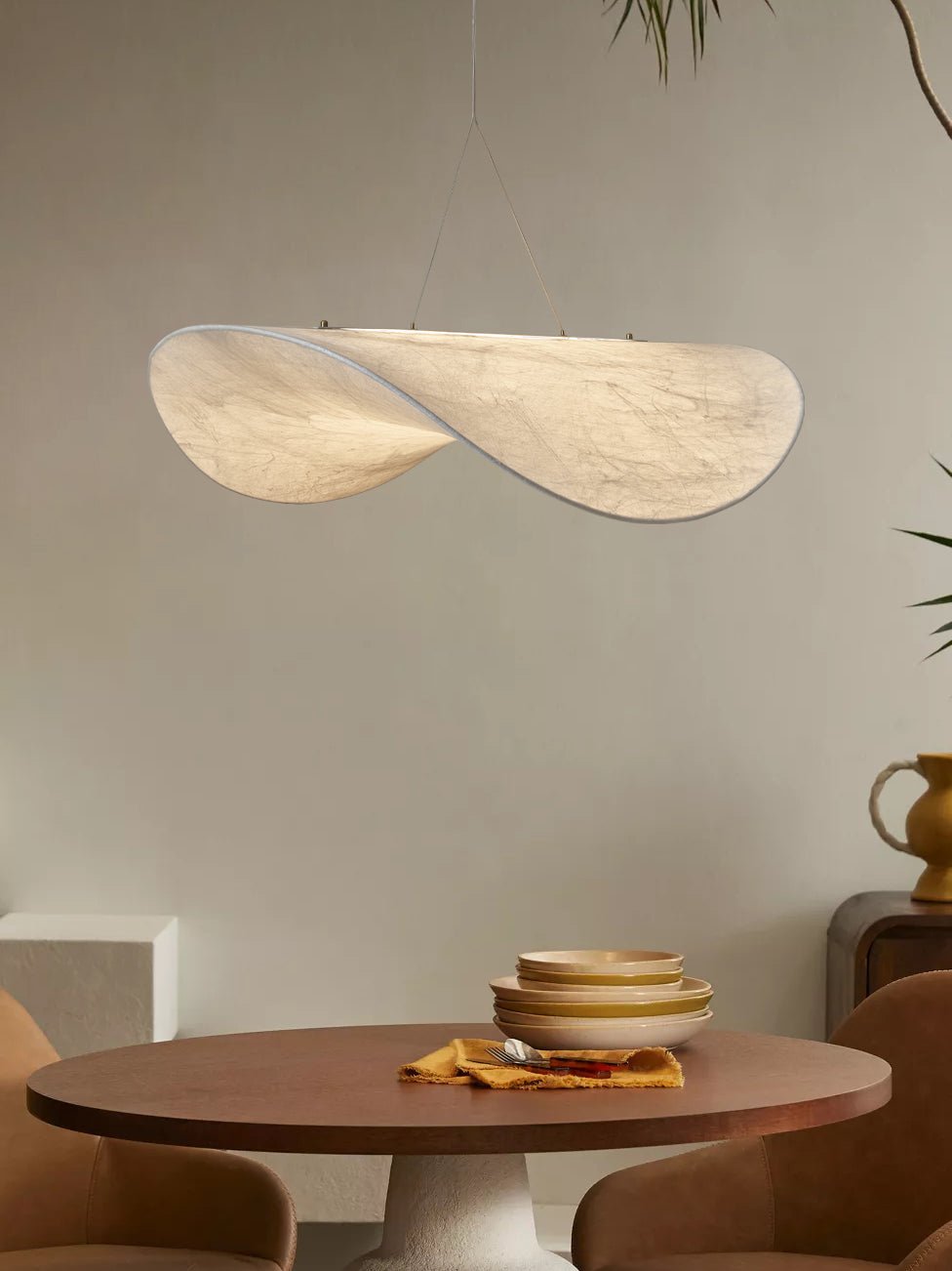Marenis Elegance Nordic Silk Pendant Light-Neutral Decor