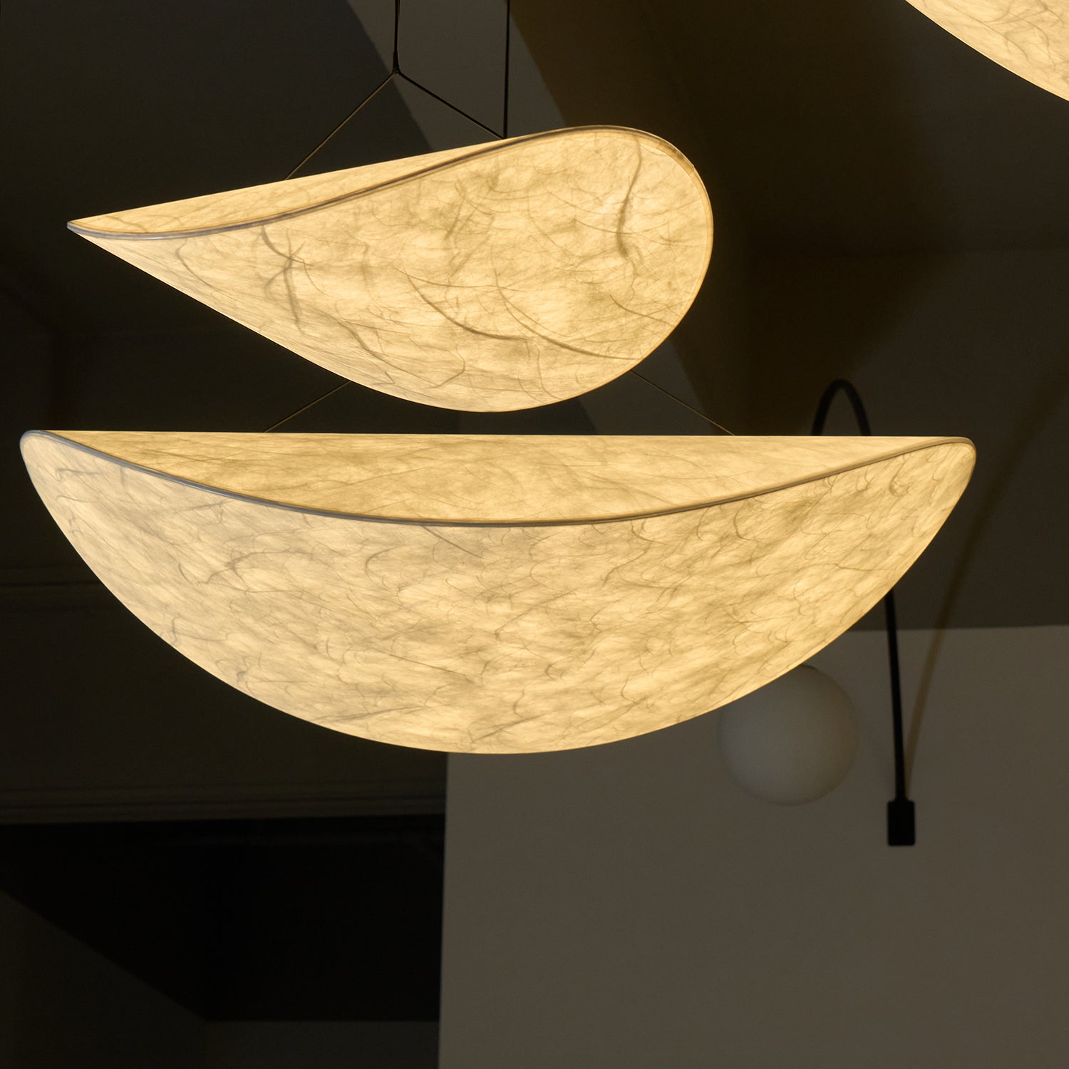 Vela Minimalist Silk Pendant Light-Neutral Decor