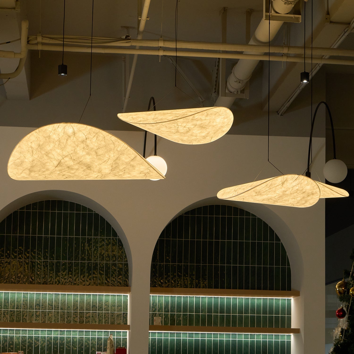 Vela Minimalist Silk Pendant Light-Neutral Decor