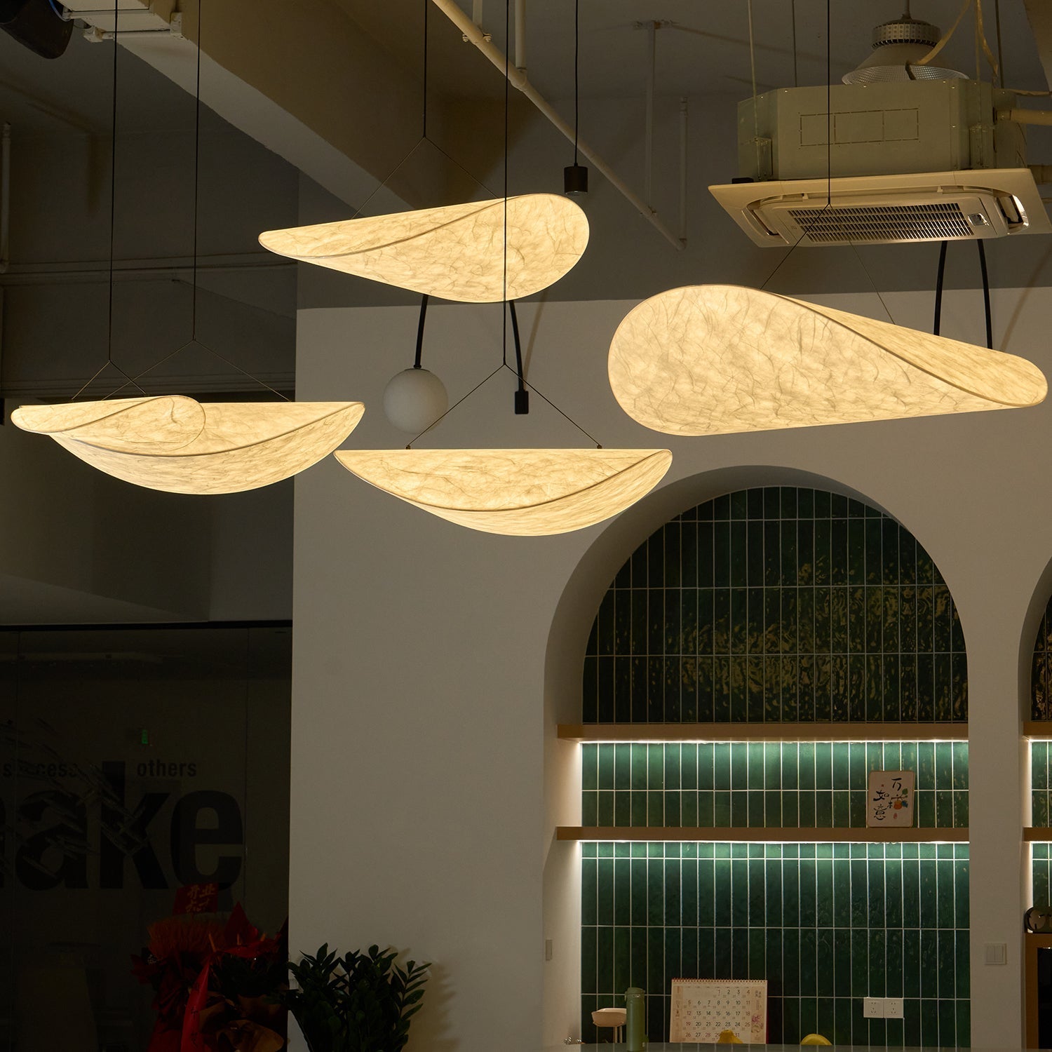 Vela Minimalist Silk Pendant Light-Neutral Decor