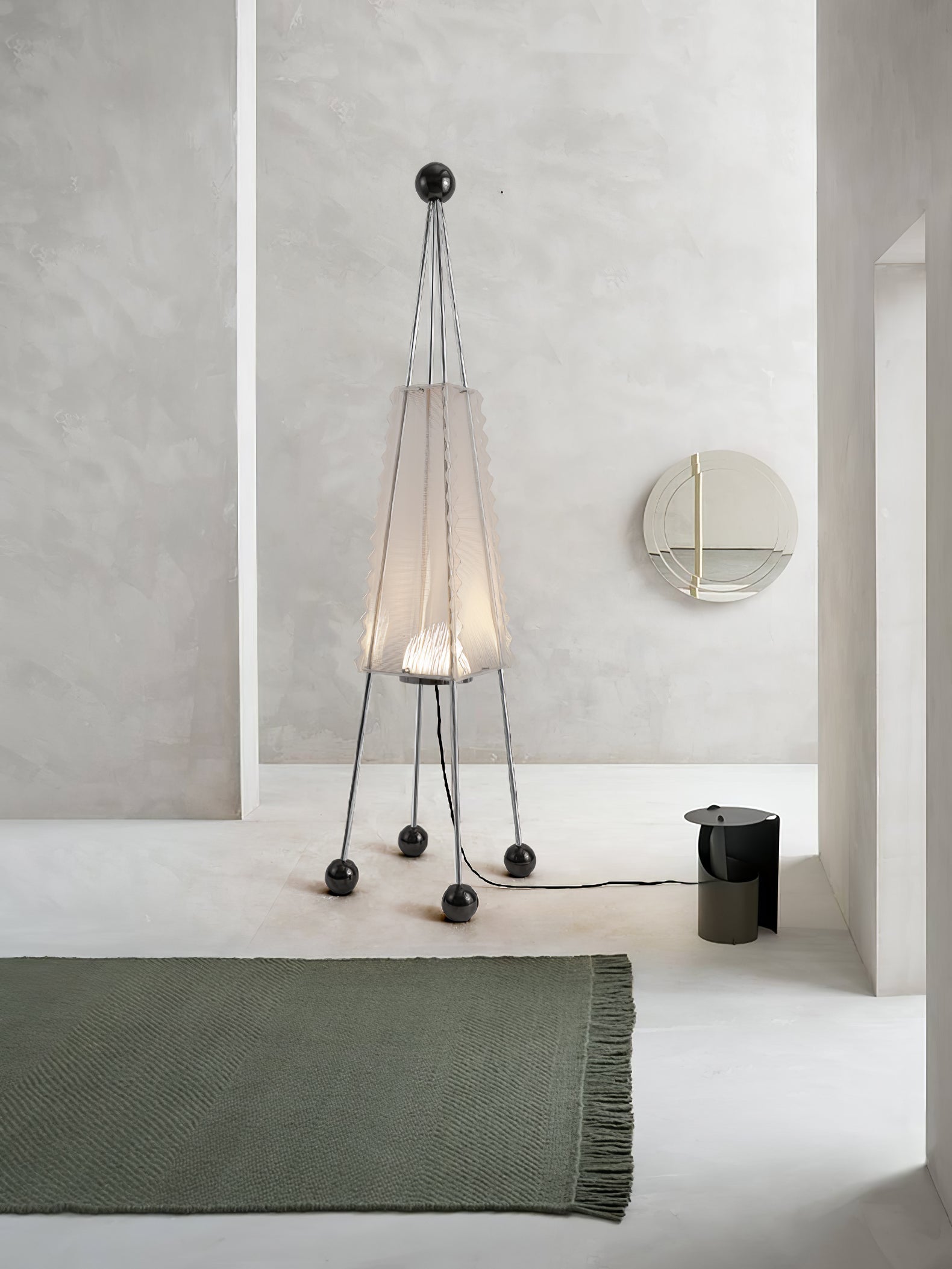 Tetra Industrial Acrylic Floor Lamp-Neutral Decor