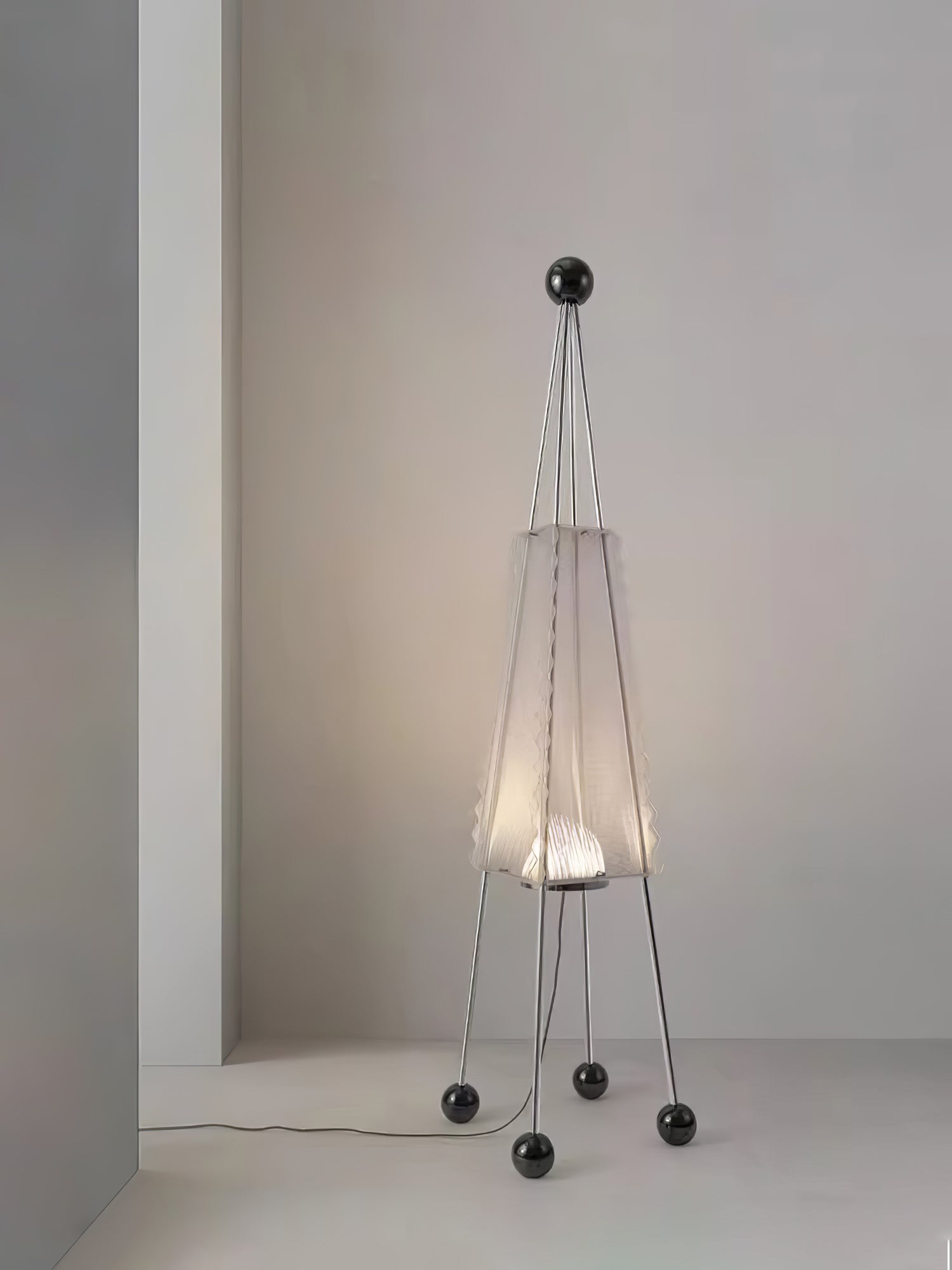 Tetra Industrial Acrylic Floor Lamp-Neutral Decor